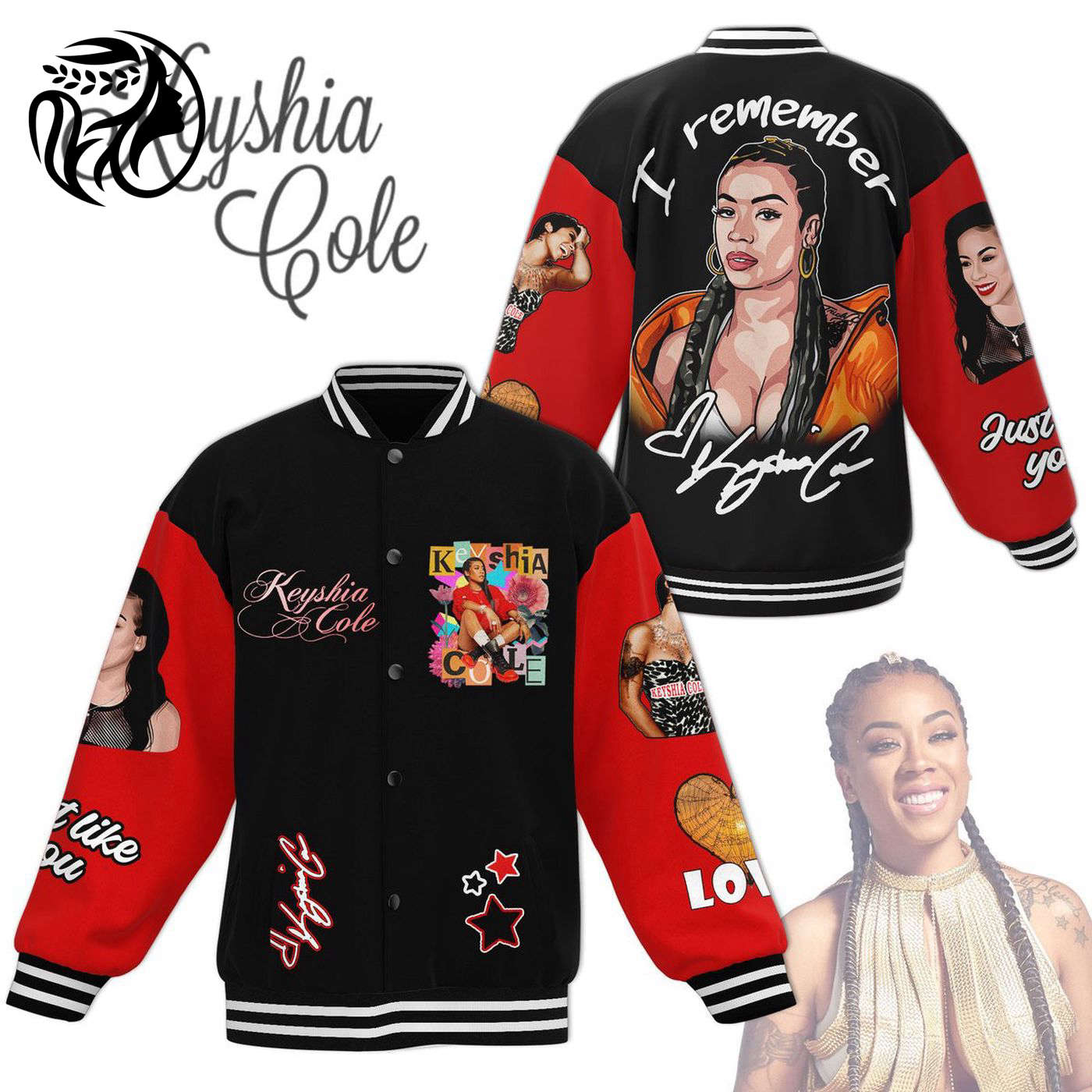 Keyshia Cole New Premium Baseball Jacket Gift For Fan