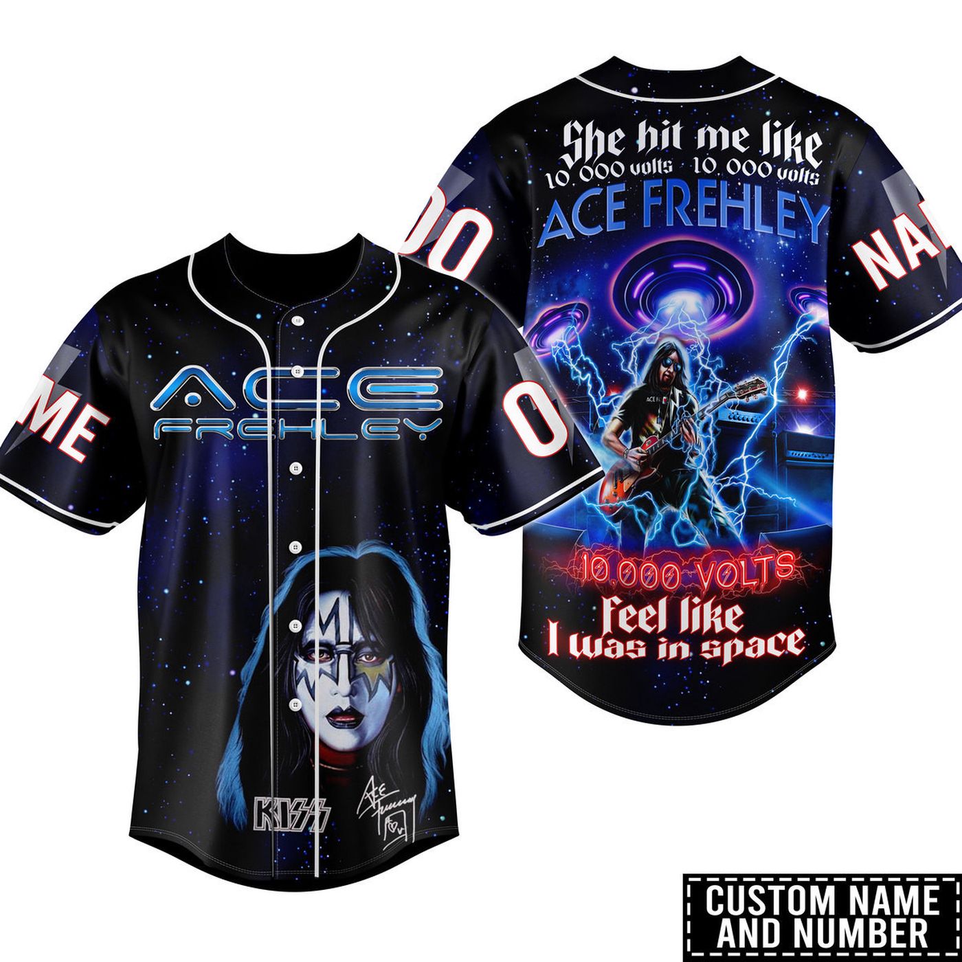 Kiss Ace Frehley Baseball Jersey For Men Women And Kids Gift
