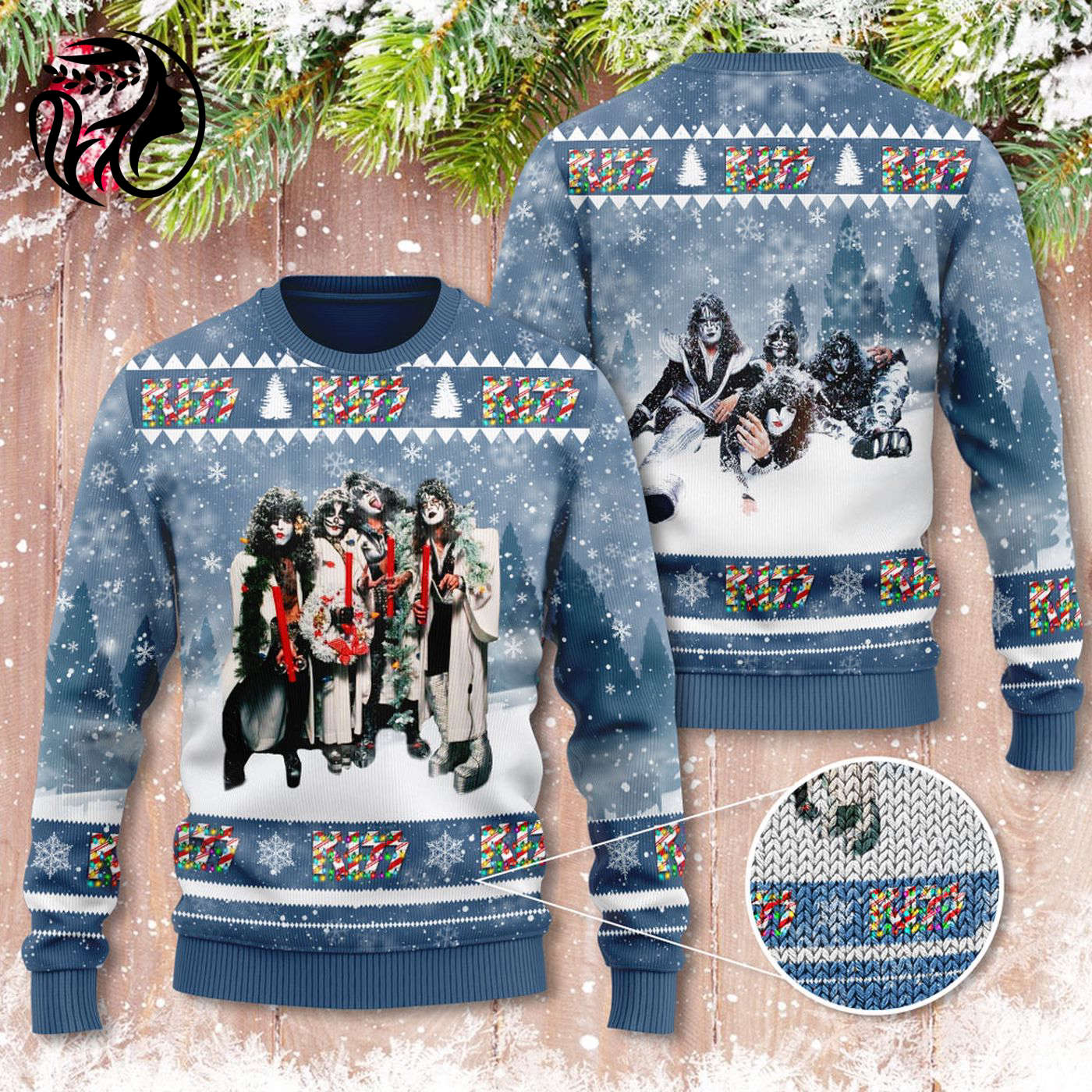Kiss Band 3D Ugly Sweater- Gift for Men Women Christmas Day