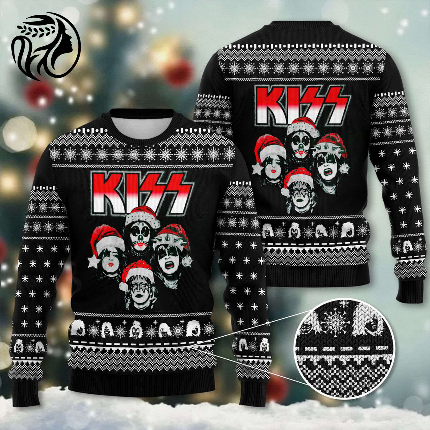 Kiss Band 3D Ugly Sweater Gift – Gift for Men Women Christmas Day