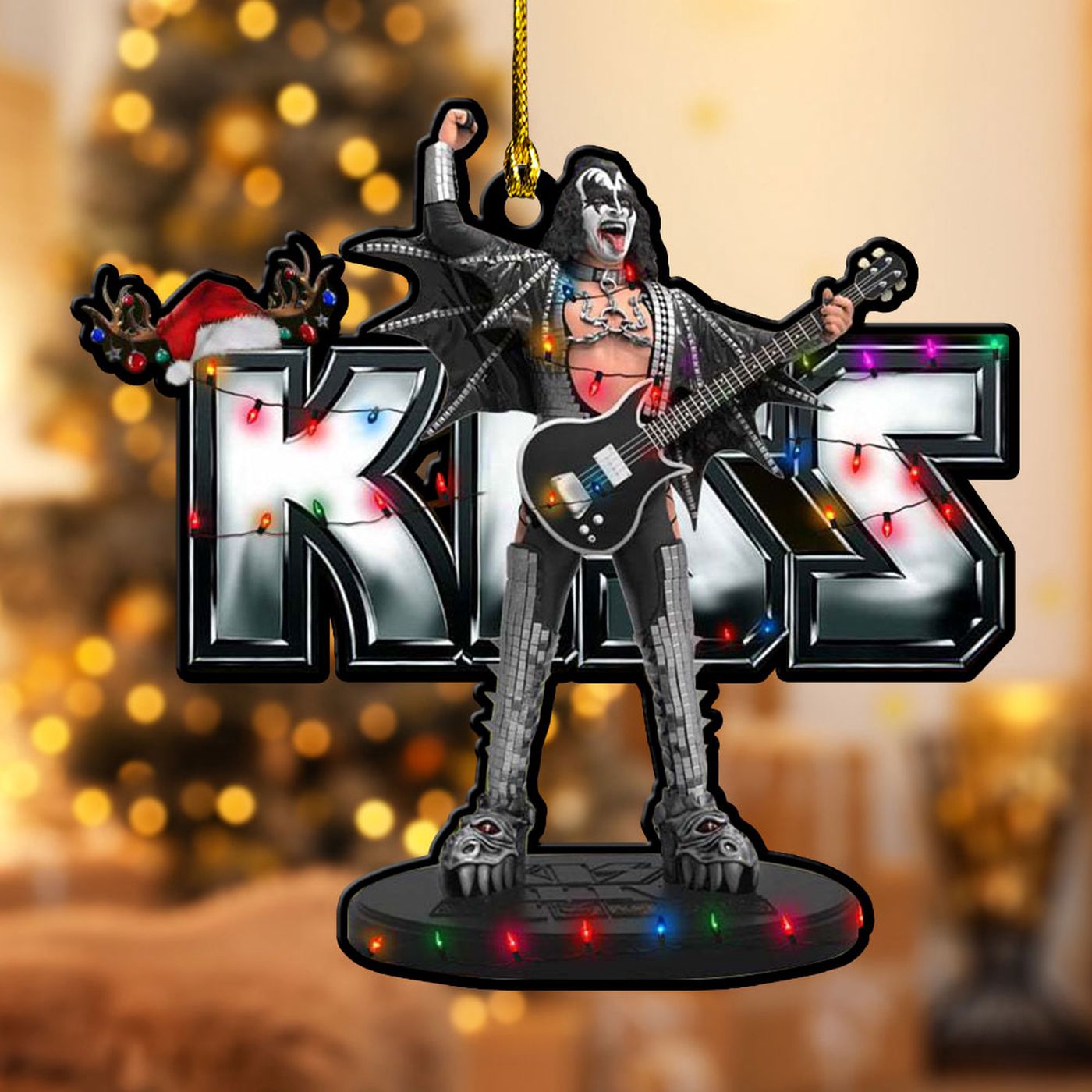 Kiss Band Custom Shape-sided Acrylic Ornament  – Gift for Christmas Day