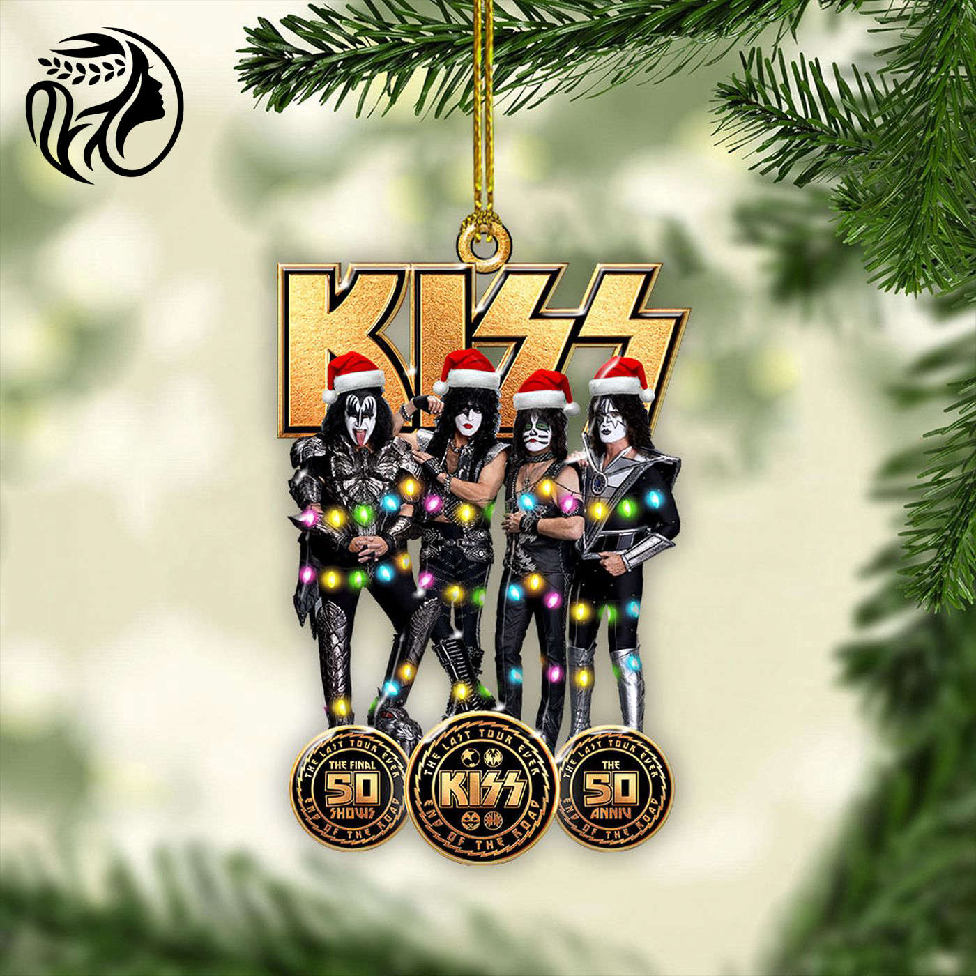 Kiss Band Custom Shape 1-Sided Acrylic Ornament Gift