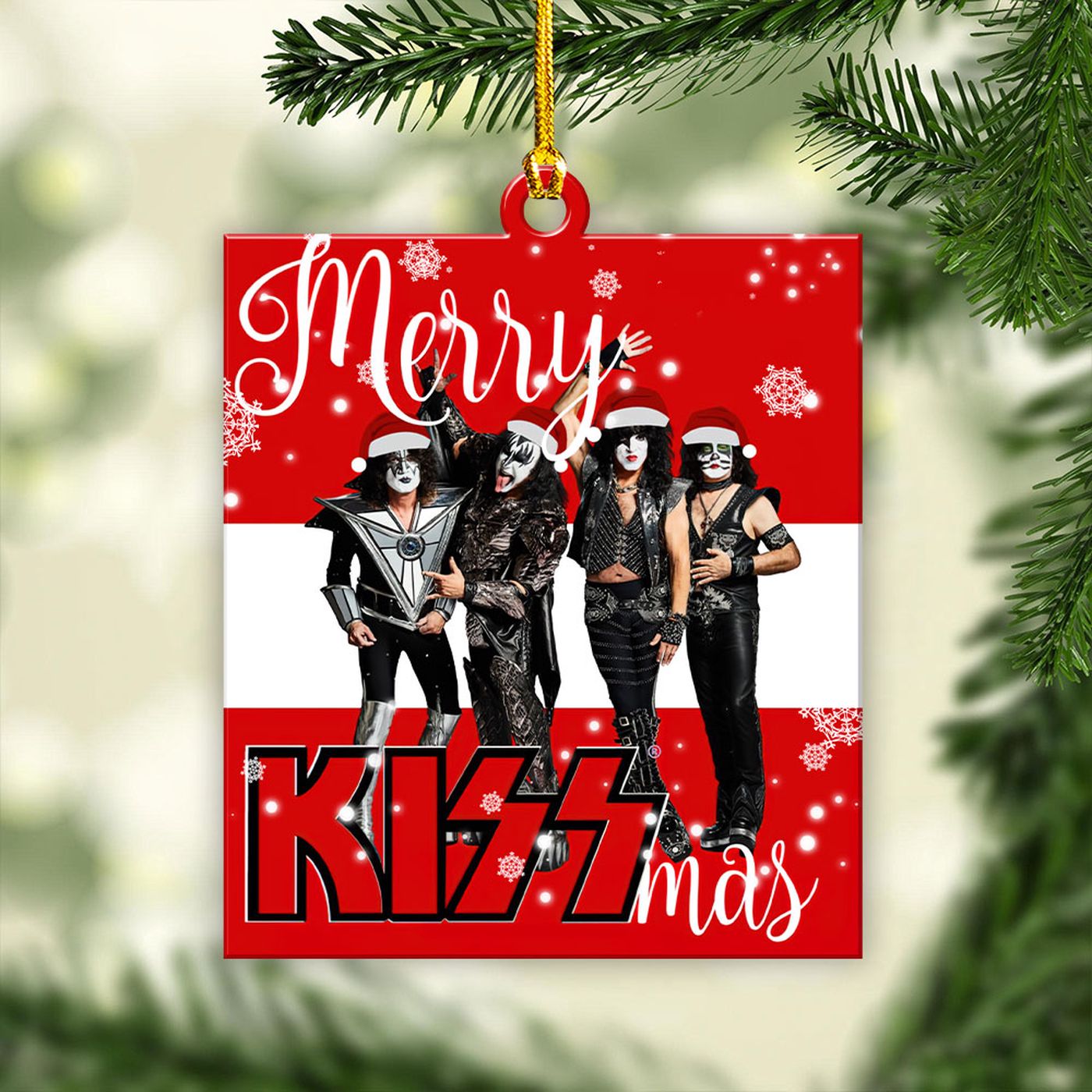 Kiss Band Custom Shape 1-sided Acrylic Ornament Gift