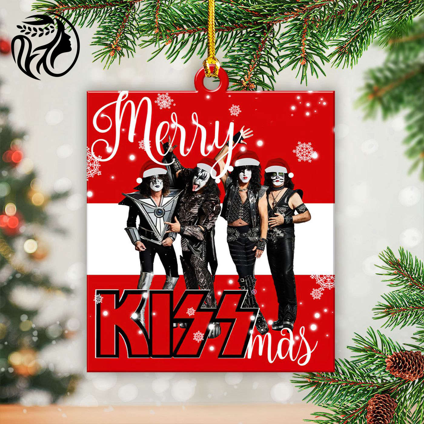 Kiss Band Custom Shape 1-sided Acrylic Ornament Gift