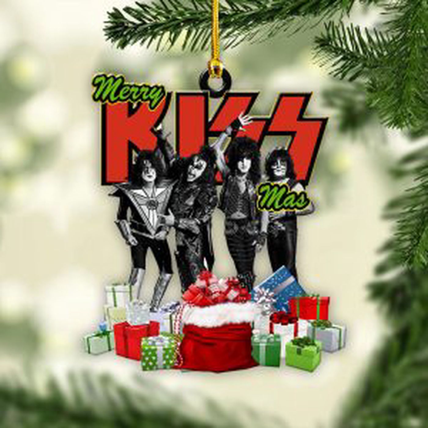 Kiss Band Custom Shape 1-sided Acrylic Ornament Gift
