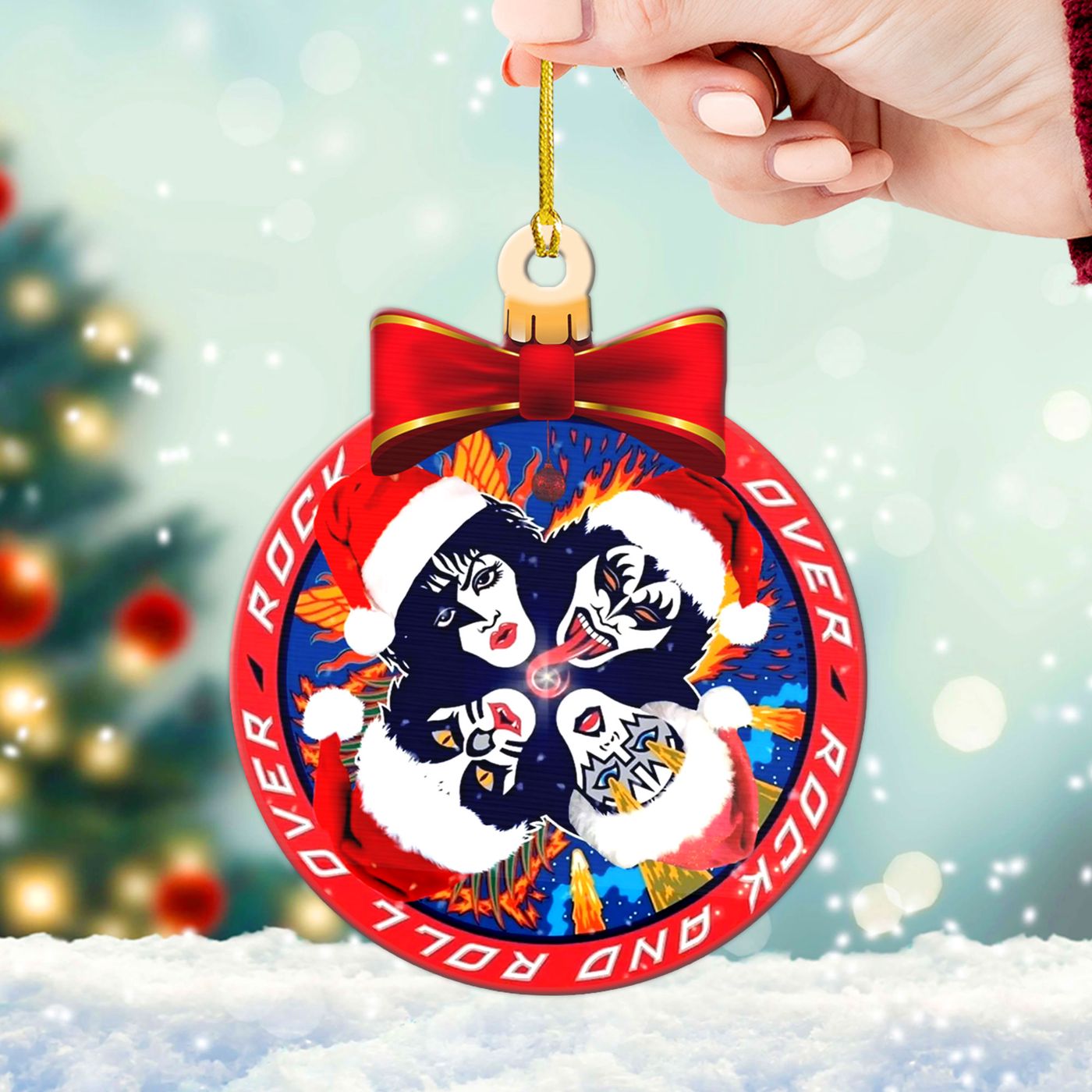 Kiss Band Custom Shape 1-sided Acrylic Ornament Gift