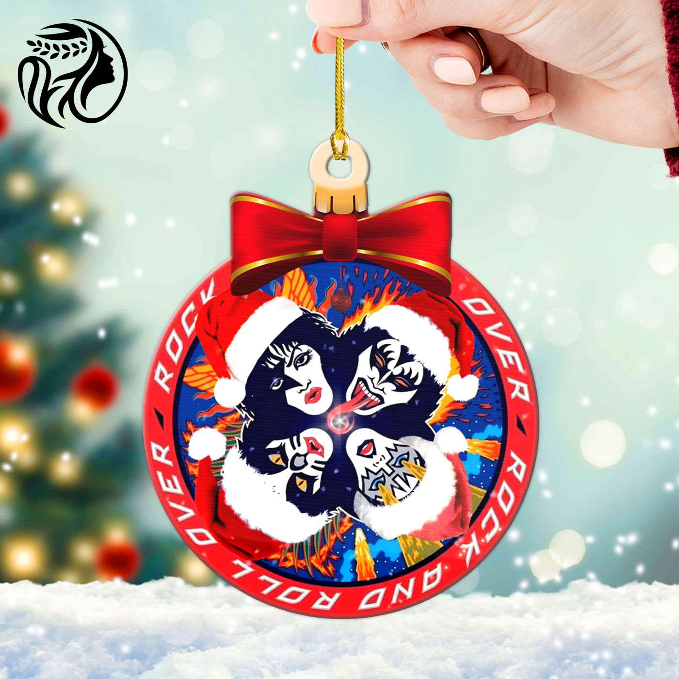 Kiss Band Custom Shape 1-sided Acrylic Ornament Gift