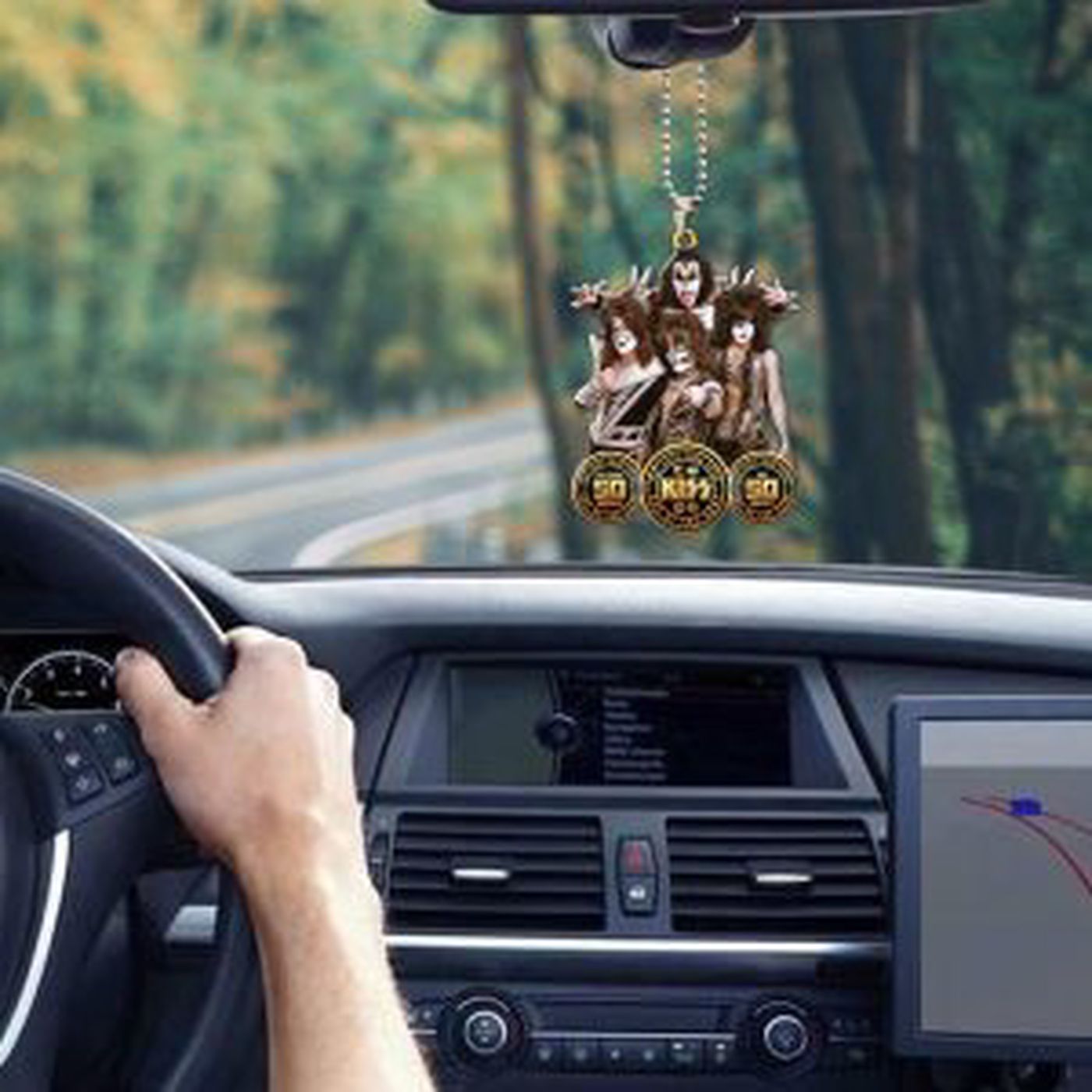 Kiss Band Custom Shape-sided Acrylic Car Ornament Kiss Band Custom Shape-sided Acrylic Car Ornament