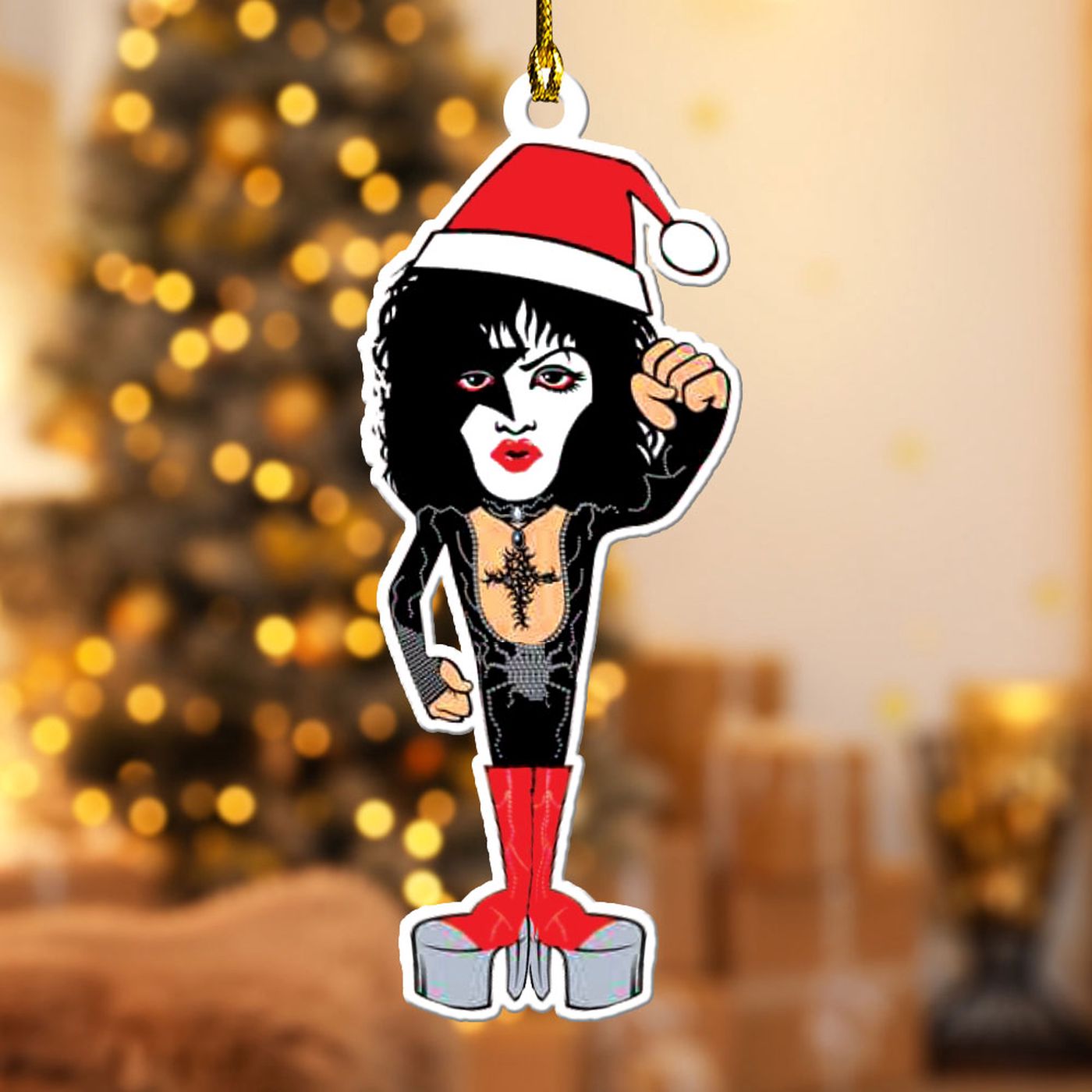 Kiss Band Custom Shape-sided Acrylic Ornament  – Gift for Christmas Day