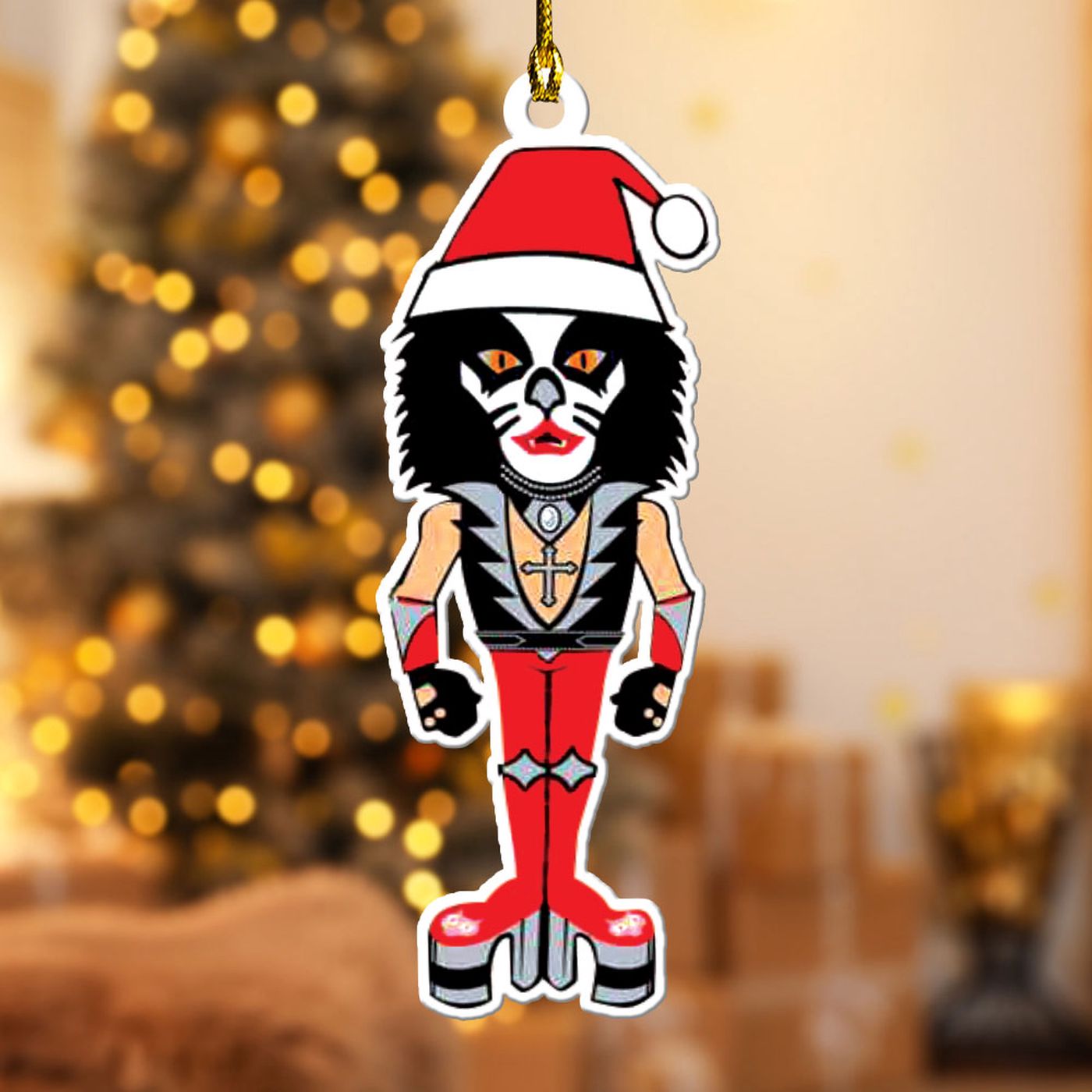 Kiss Band Custom Shape-sided Acrylic Ornament  – Gift for Christmas Day