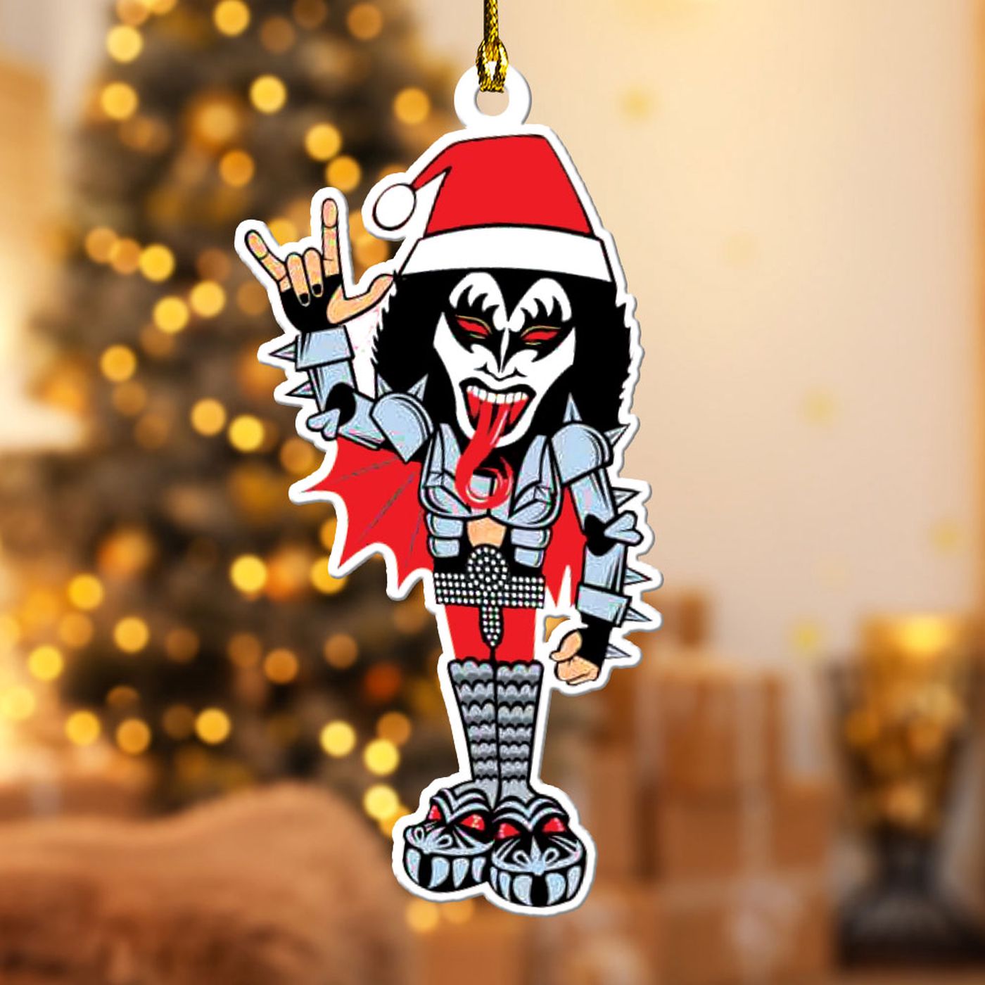 Kiss Band Custom Shape-sided Acrylic Ornament  – Gift for Christmas Day