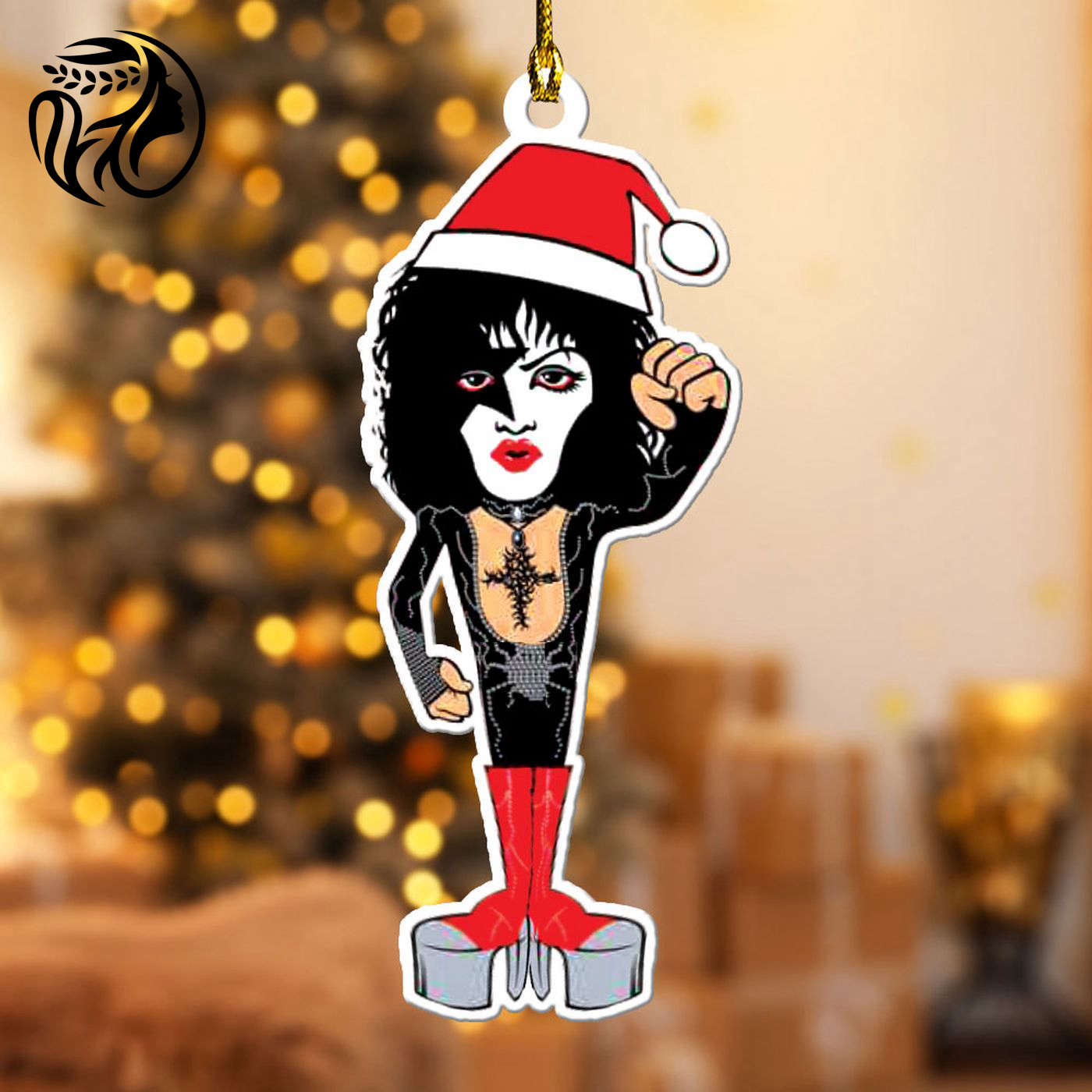 Kiss Band Custom Shape-sided Acrylic Ornament  – Gift for Christmas Day
