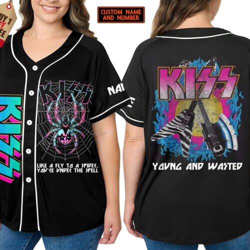 Kiss Baseball Jersey For Men Women And Kids Gift
