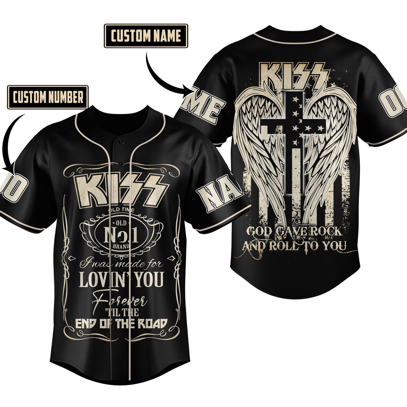 Kiss Baseball Jersey For Men Women And Kids Gift