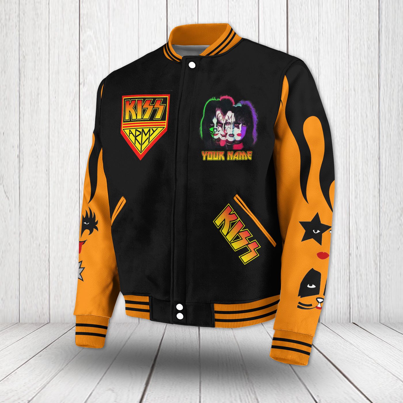 Kiss New Premium Baseball Jacket Gift For Fan Kiss New Premium Baseball Jacket Gift For Fan