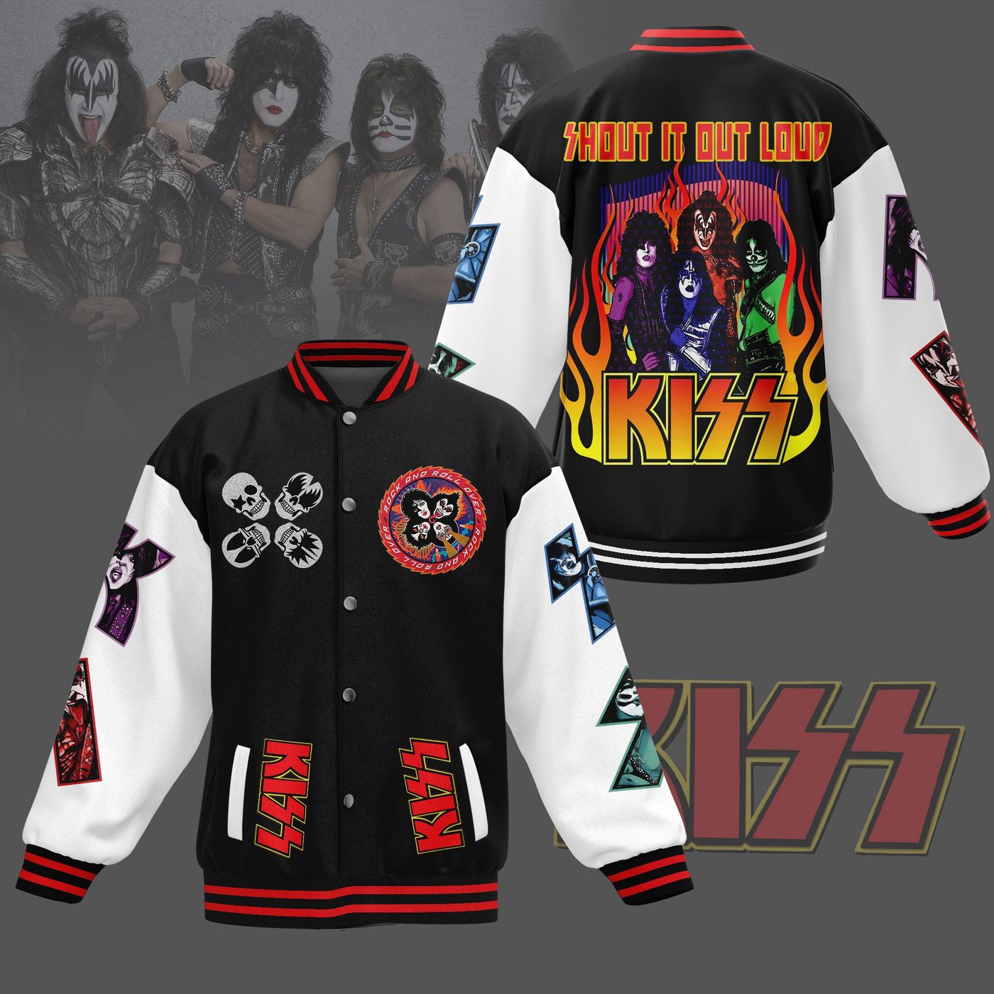 Kiss New Premium Baseball Jacket Gift For Fan Kiss New Premium Baseball Jacket Gift For Fan