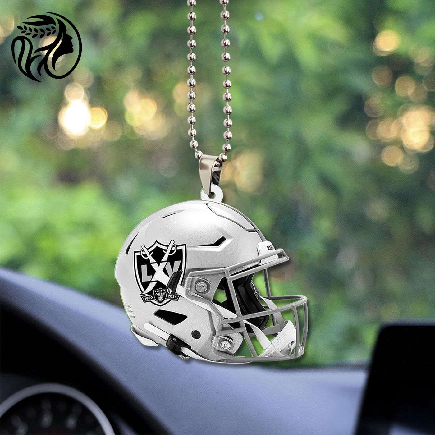 Las Vegas Raiders Custom Shape-sided Acrylic Car Ornament Gift