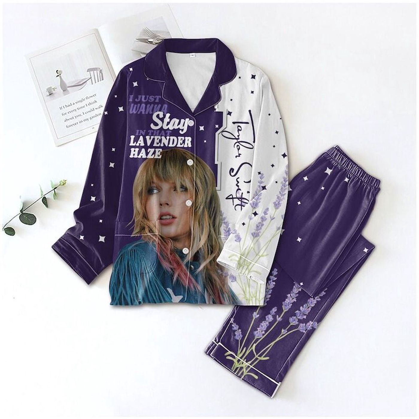 Lavender Taylor s Pajamas Set: Eras Tour Edition Taylor Version