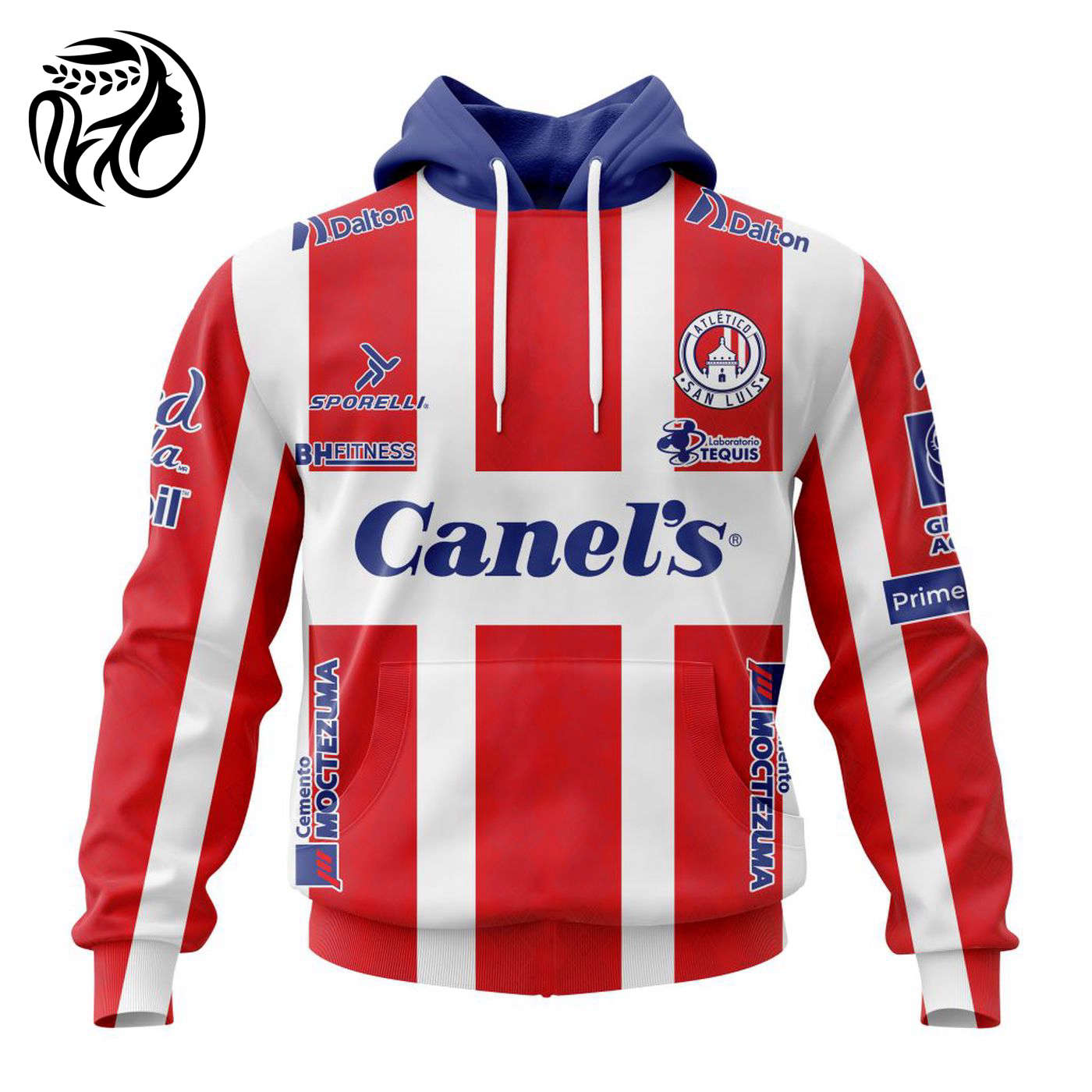 LIGA MX Atletico San Luis 2023 – 2024 Home Kits 3d Printed Hoodie 3d Printed Hoodie