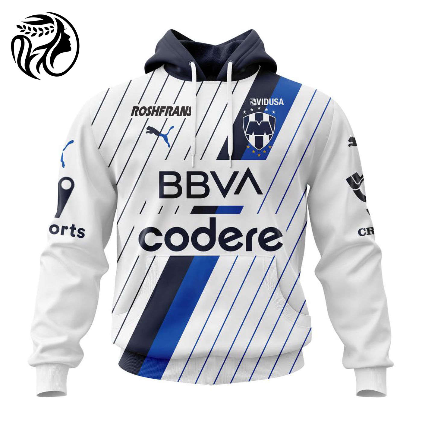 LIGA MX C.F. Monterrey 2023 – 2024 Away Kits 3d Printed Hoodie 3d Printed Hoodie