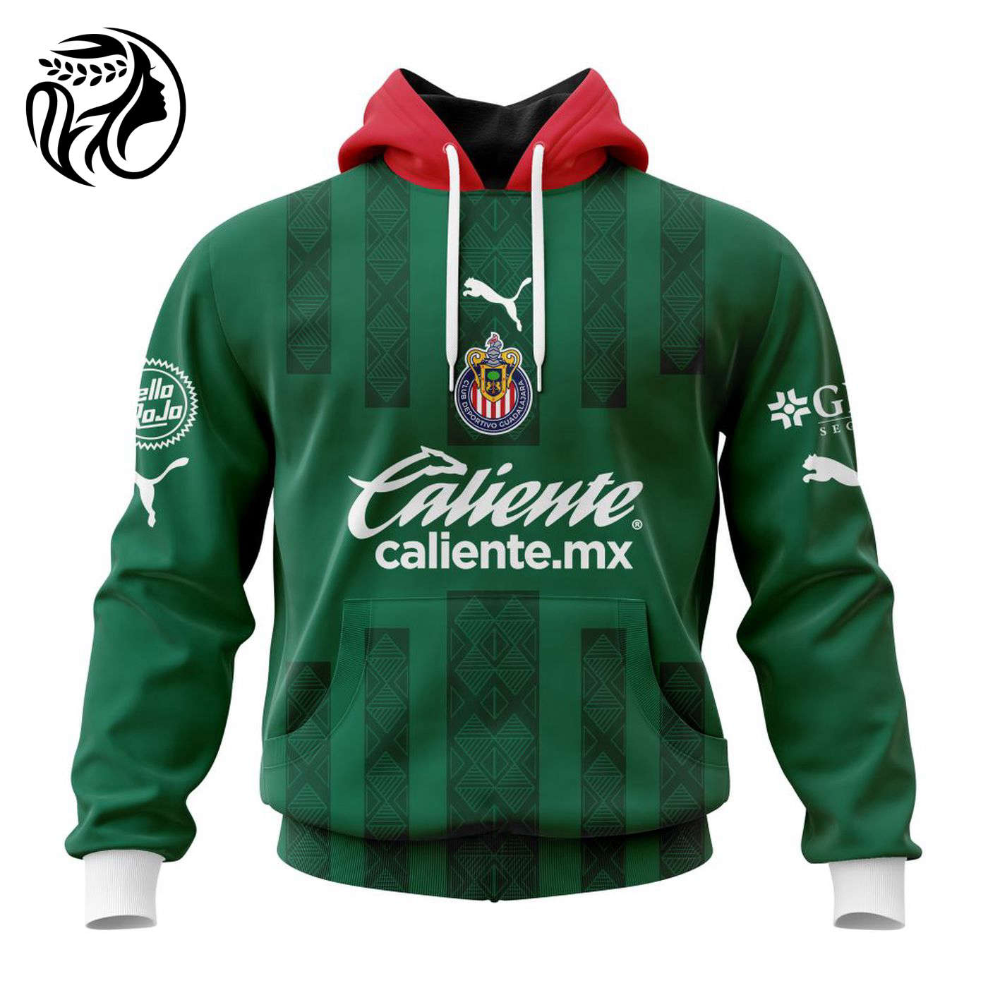 LIGA MX Chivas Guadalajara 2023 Special Mexico Kits 3d Printed Hoodie 3d Printed Hoodie