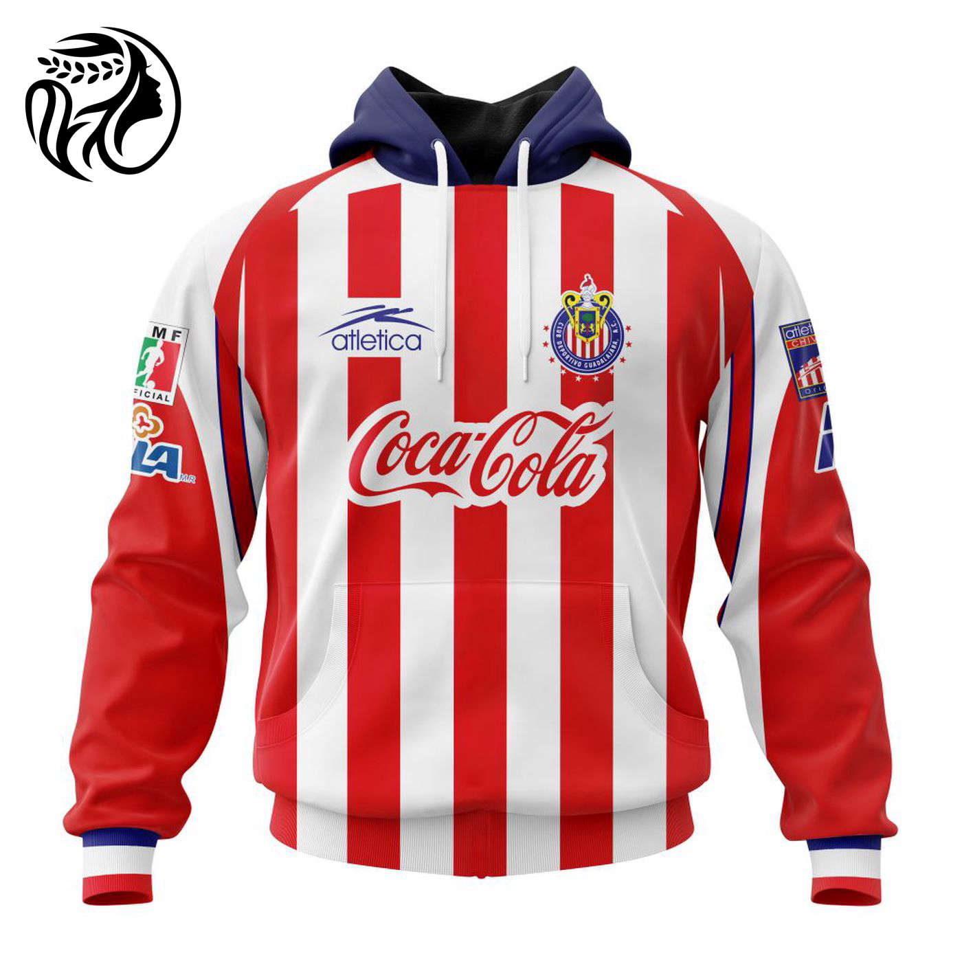 LIGA MX Chivas Guadalajara Retro 1998-1999 Home Kits 3d Printed Hoodie 3d Printed Hoodie