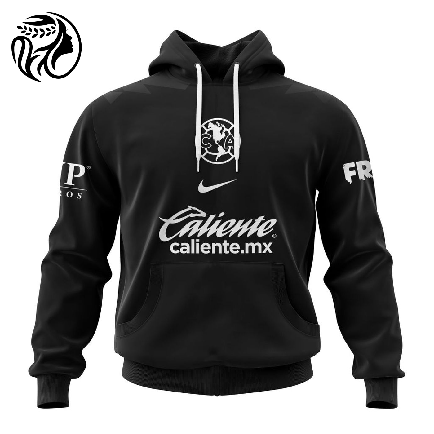 LIGA MX Club America 2023-2024 Black Kits 3d Printed Hoodie 3d Printed Hoodie