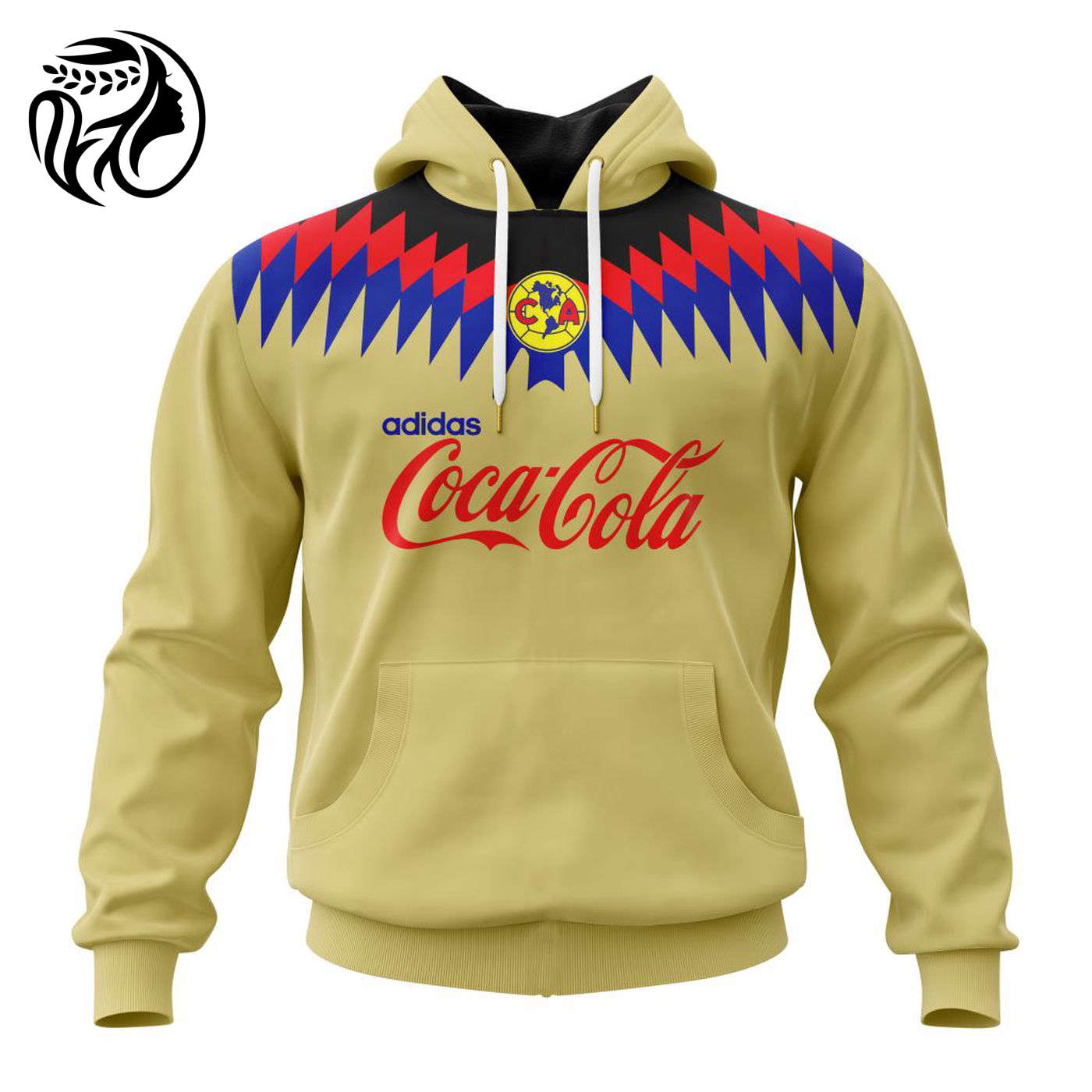 LIGA MX Club America Retro 1994-1996 Home Kits 3d Printed Hoodie 3d Printed Hoodie