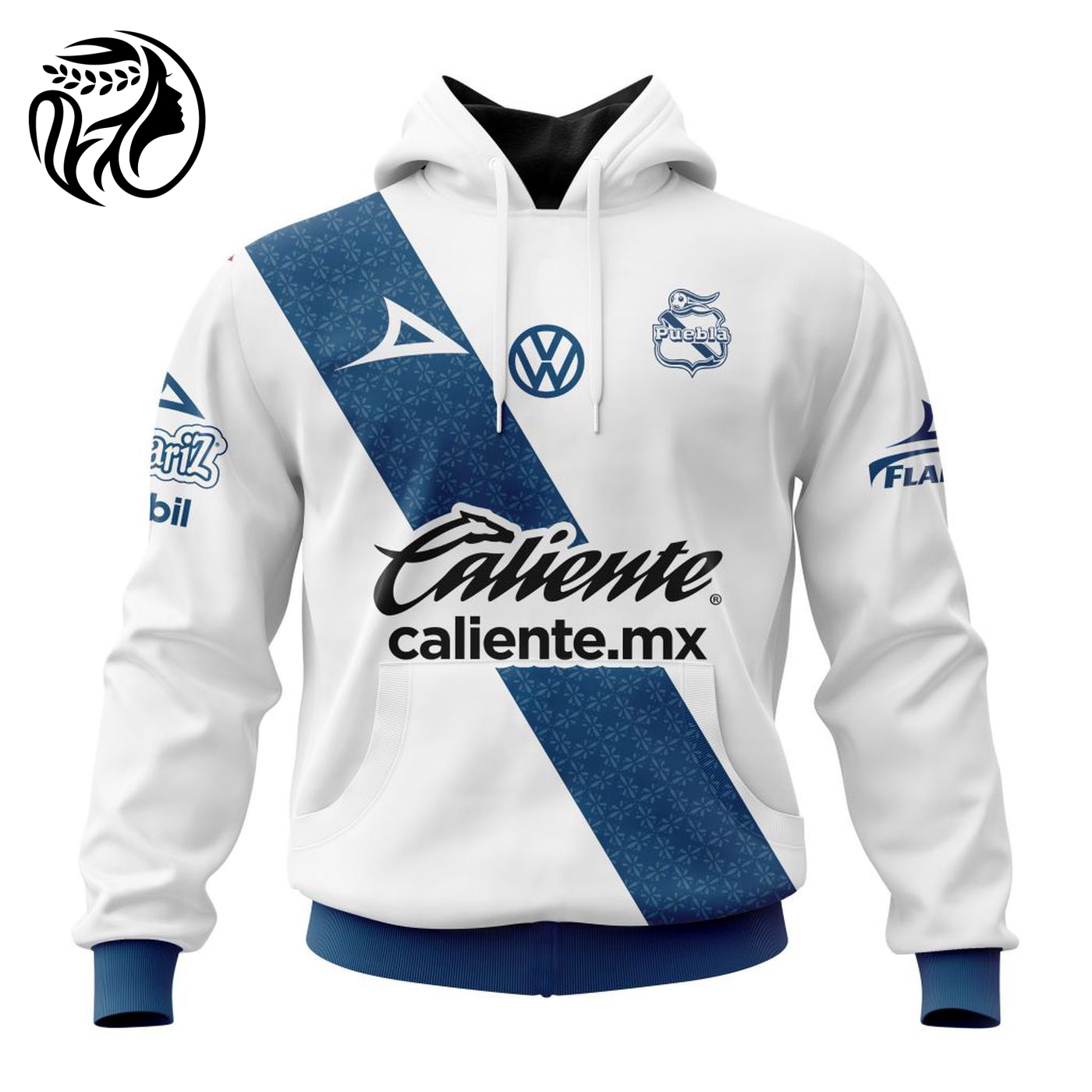 LIGA MX Club Puebla 2023 – 2024 Home Kits 3d Printed Hoodie 3d Printed Hoodie