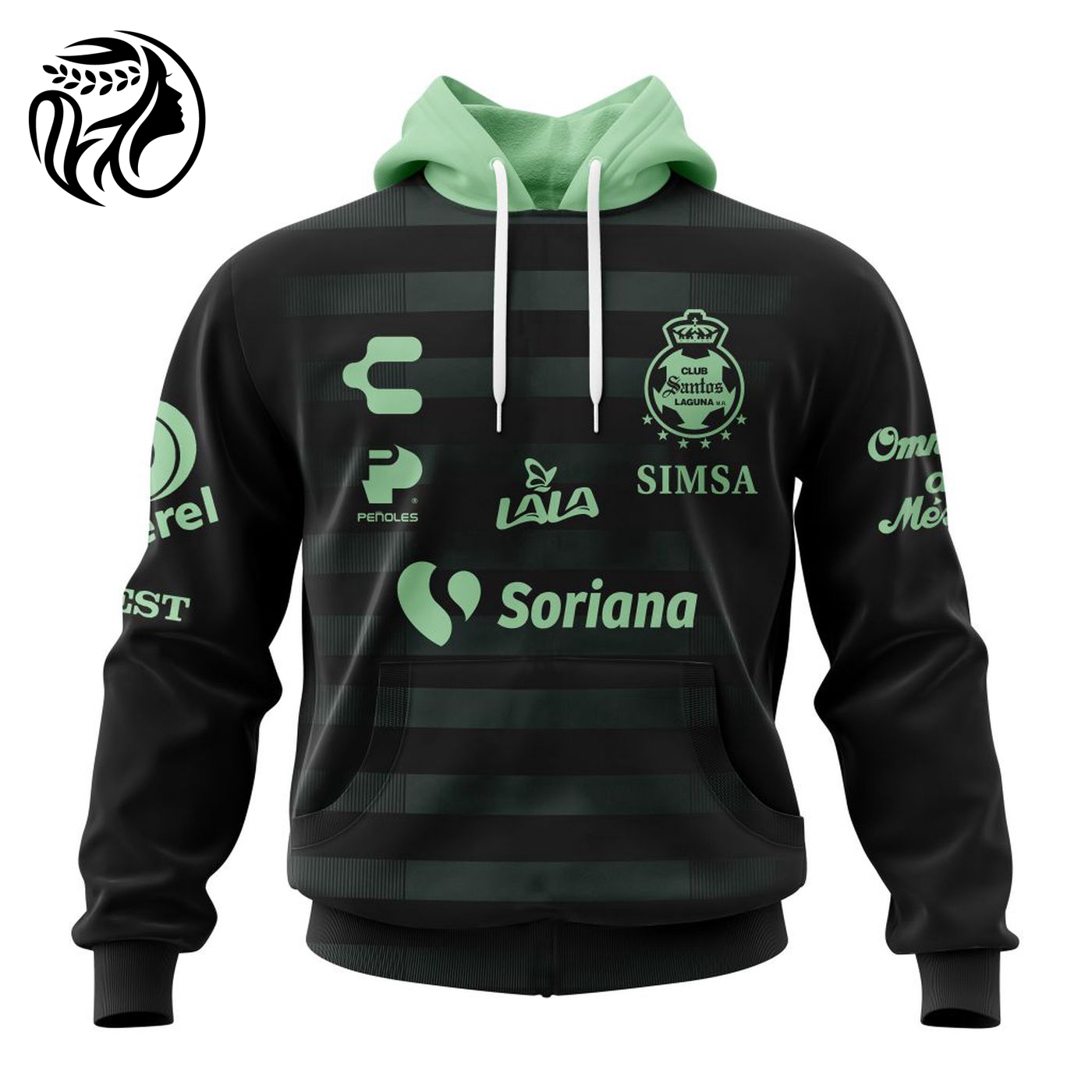 LIGA MX Club Santos Laguna 2023 – 2024 Away Kits 3d Printed Hoodie 3d Printed Hoodie