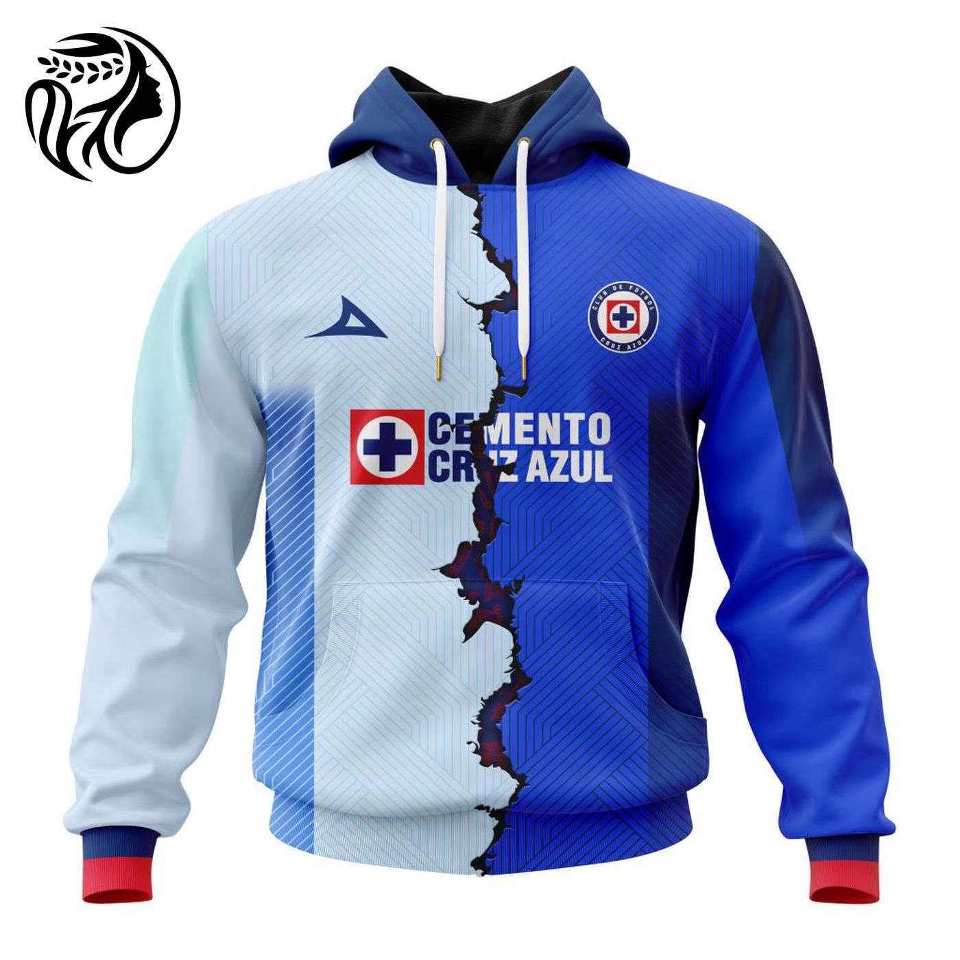 LIGA MX Cruz Azul 2023 – 2024 Home Mix Away Kits 3d Printed Hoodie 3d Printed Hoodie