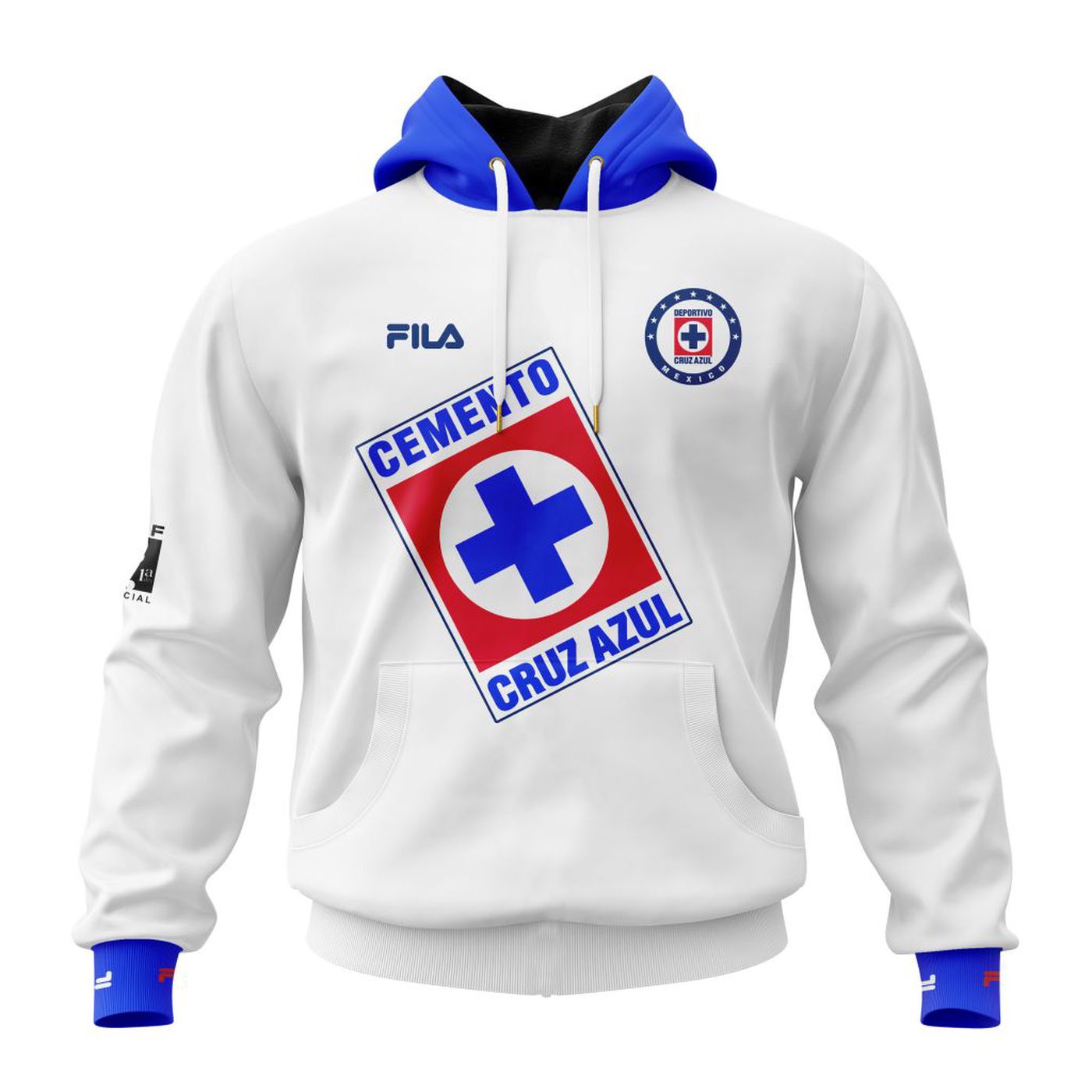 LIGA MX Cruz Azul Personalized Retro Design Away Kits 3d Printed Hoodie 3d Printed Hoodie