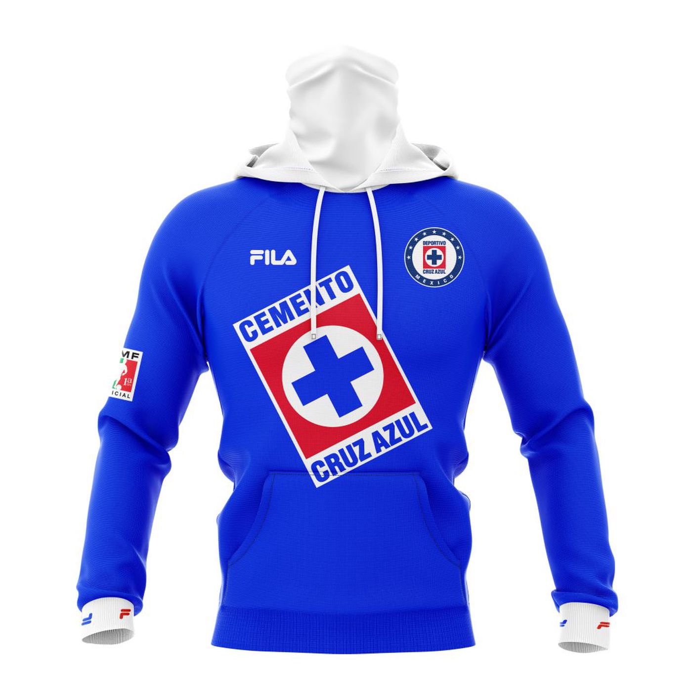 LIGA MX Cruz Azul Personalized Retro Design Home Kits 3d Printed Hoodie 3d Printed Hoodie