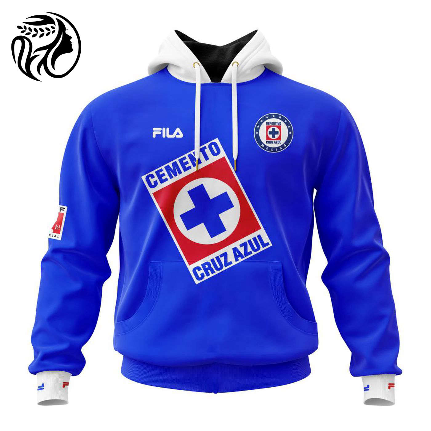 LIGA MX Cruz Azul Personalized Retro Design Home Kits 3d Printed Hoodie 3d Printed Hoodie