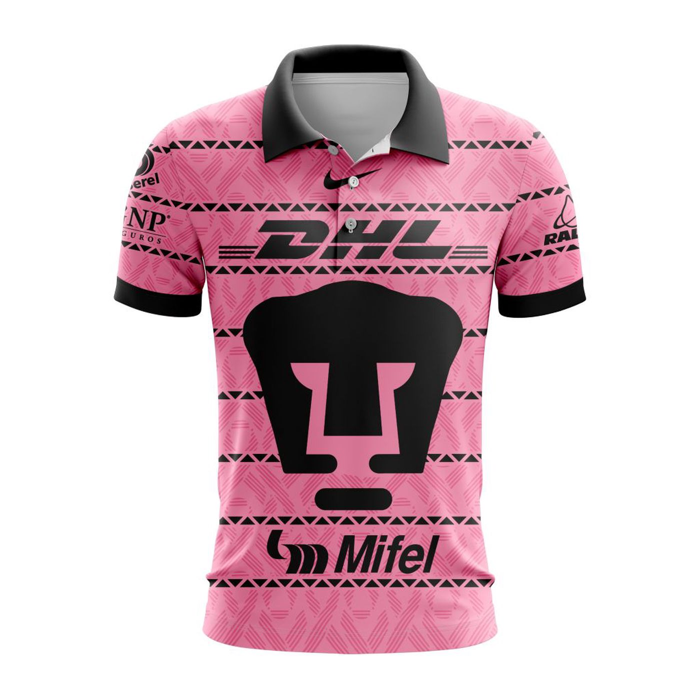 LIGA MX Pumas UNAM Special Home In Pink Kits Design Polo ST2401 3d Printed Hoodie 3d Printed Hoodie