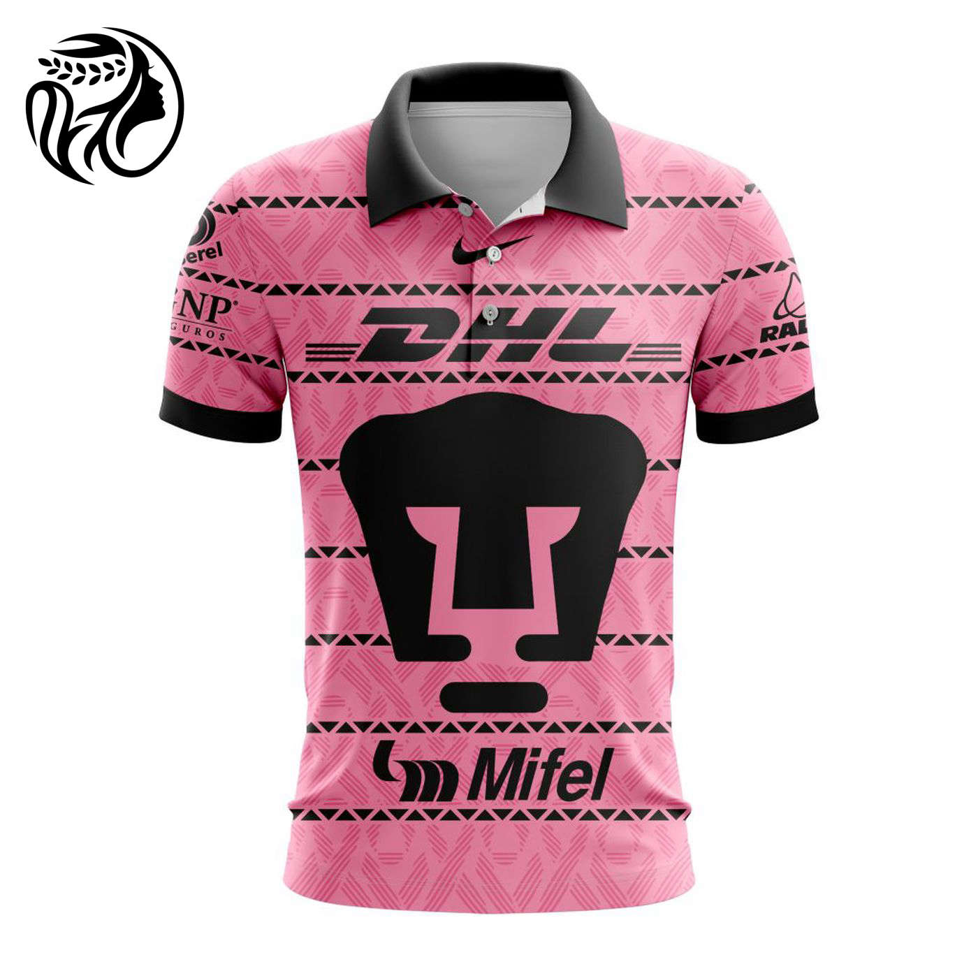 LIGA MX Pumas UNAM Special Home In Pink Kits Design Polo ST2401 3d Printed Hoodie 3d Printed Hoodie
