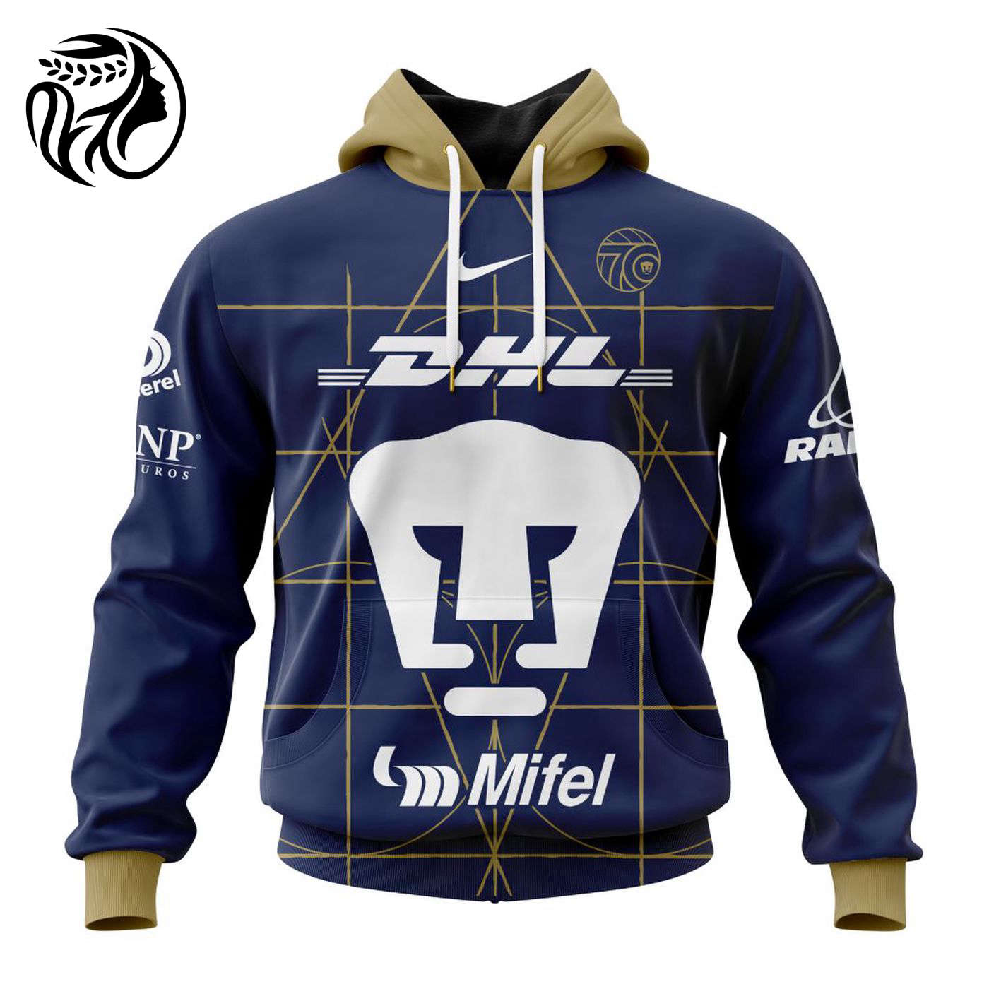 LIGA MX Pumas UNAM Speical Away Kits With 70th Anniversary Logo 3d Printed Hoodie 3d Printed Hoodie