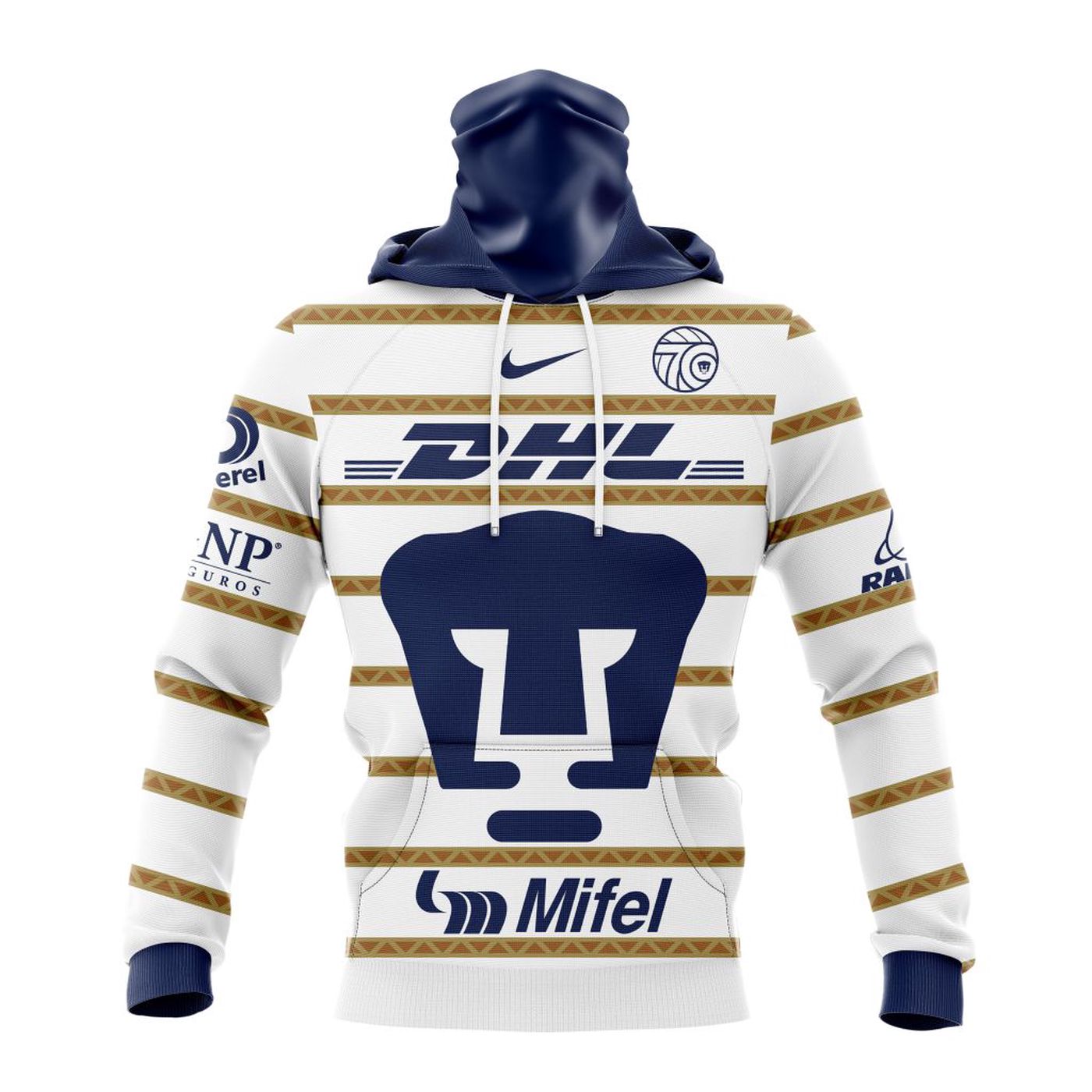 LIGA MX Pumas UNAM Speical Home Kits With 70th Anniversary Logo 3d Printed Hoodie 3d Printed Hoodie
