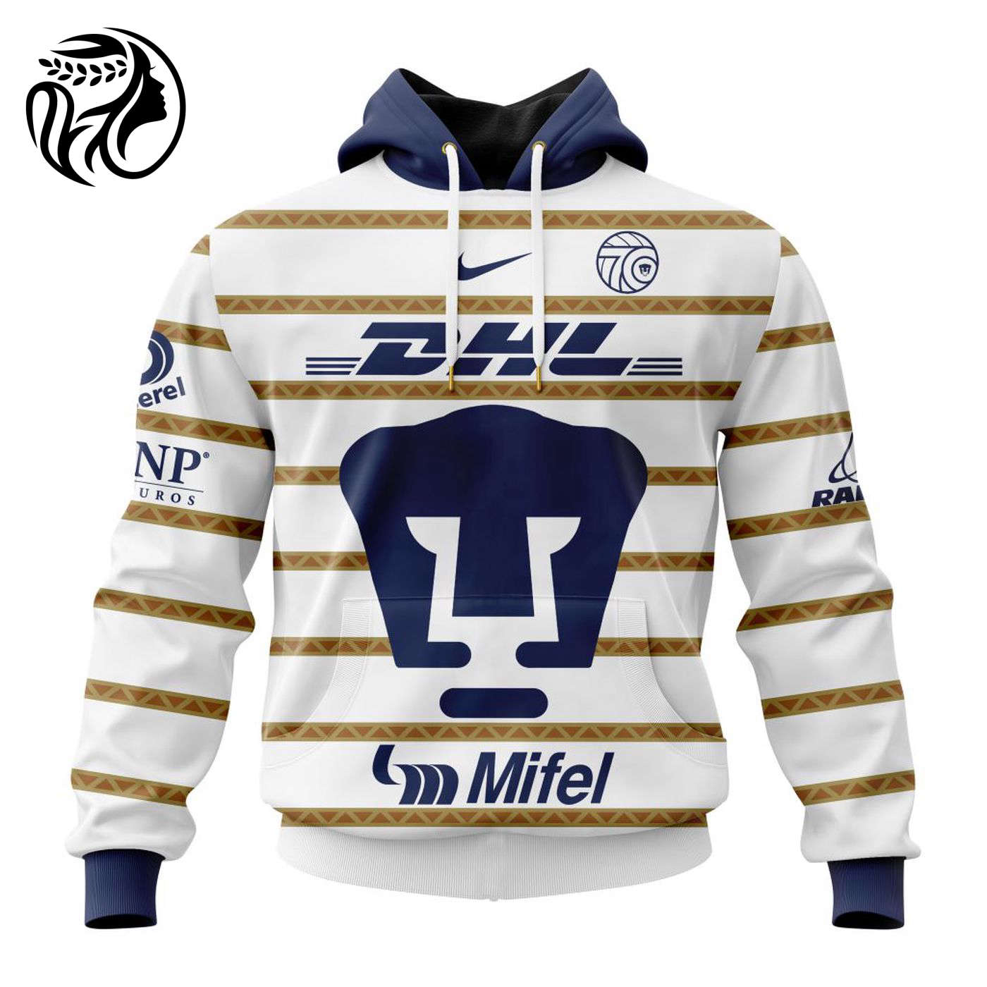 LIGA MX Pumas UNAM Speical Home Kits With 70th Anniversary Logo 3d Printed Hoodie 3d Printed Hoodie