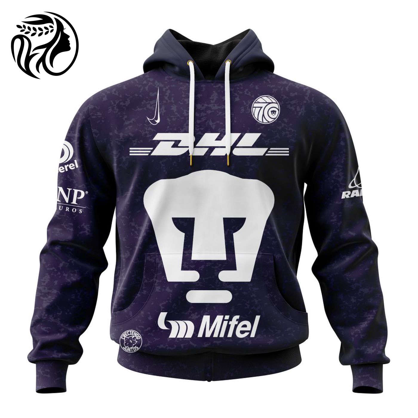 LIGA MX Pumas UNAM Speical Third Kits With 70th Anniversary Logo 3d Printed Hoodie 3d Printed Hoodie