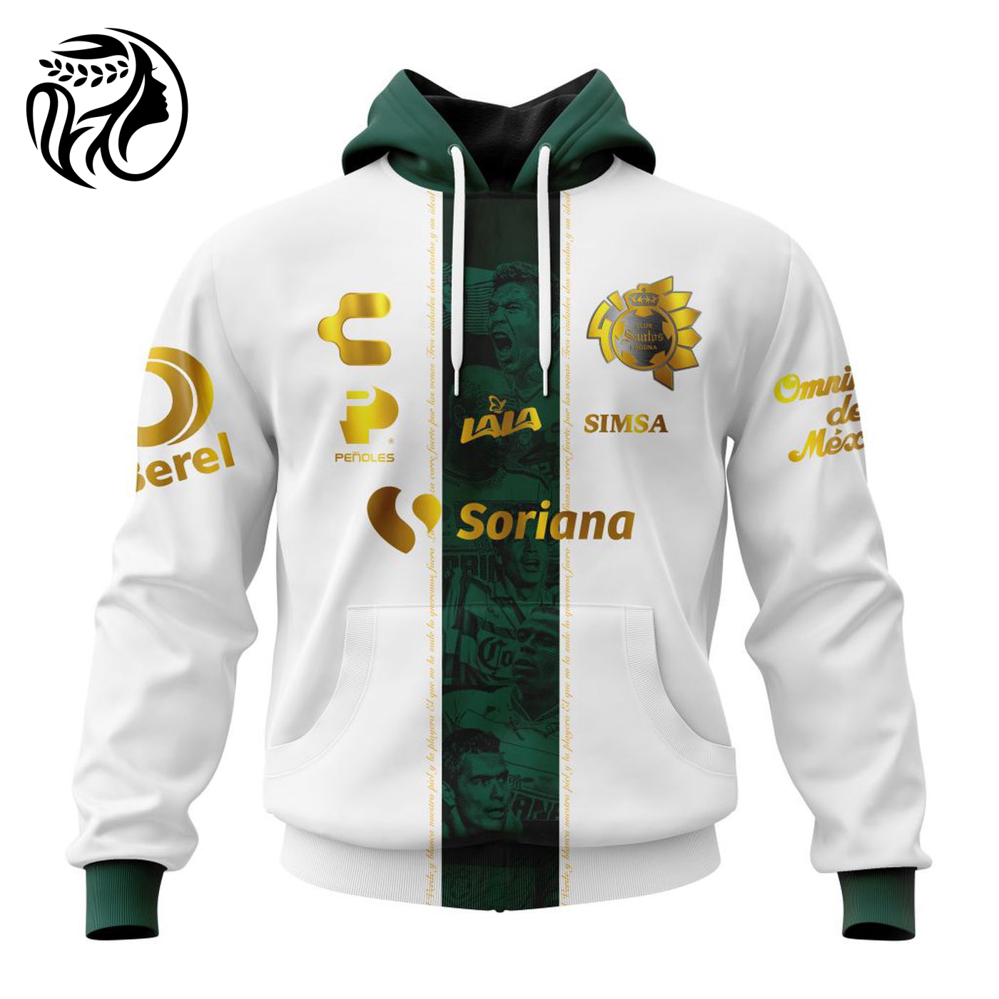 LIGA MX Santos Laguna Special 40th Anniversary Kits 3d Printed Hoodie 3d Printed Hoodie