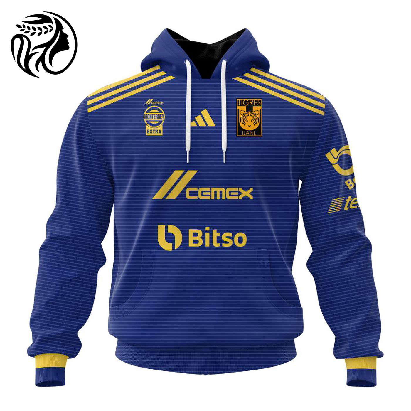LIGA MX Tigres UANL 2023 – 2024 Away Kits 3d Printed Hoodie 3d Printed Hoodie