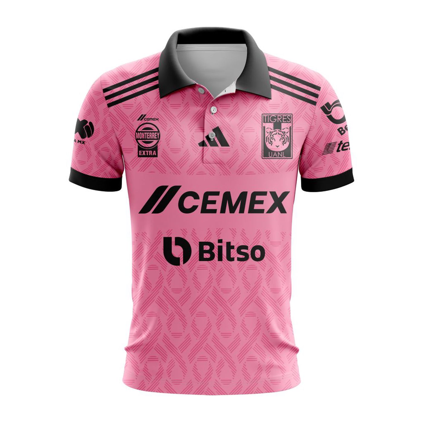 LIGA MX Tigres UANL Special Home In Pink Kits Design Polo ST2401 3d Printed Hoodie 3d Printed Hoodie