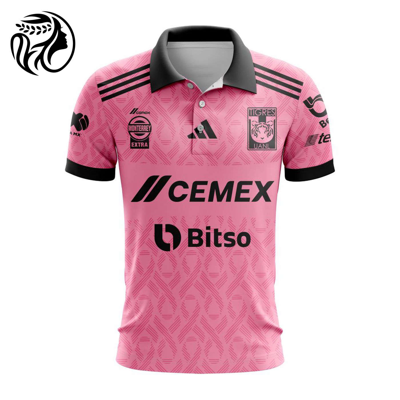 LIGA MX Tigres UANL Special Home In Pink Kits Design Polo ST2401 3d Printed Hoodie 3d Printed Hoodie
