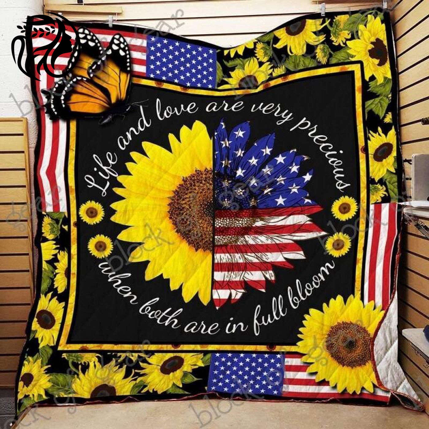 Customized 3D Quilt: Like A Sunflower – Personalize Your Bedding!