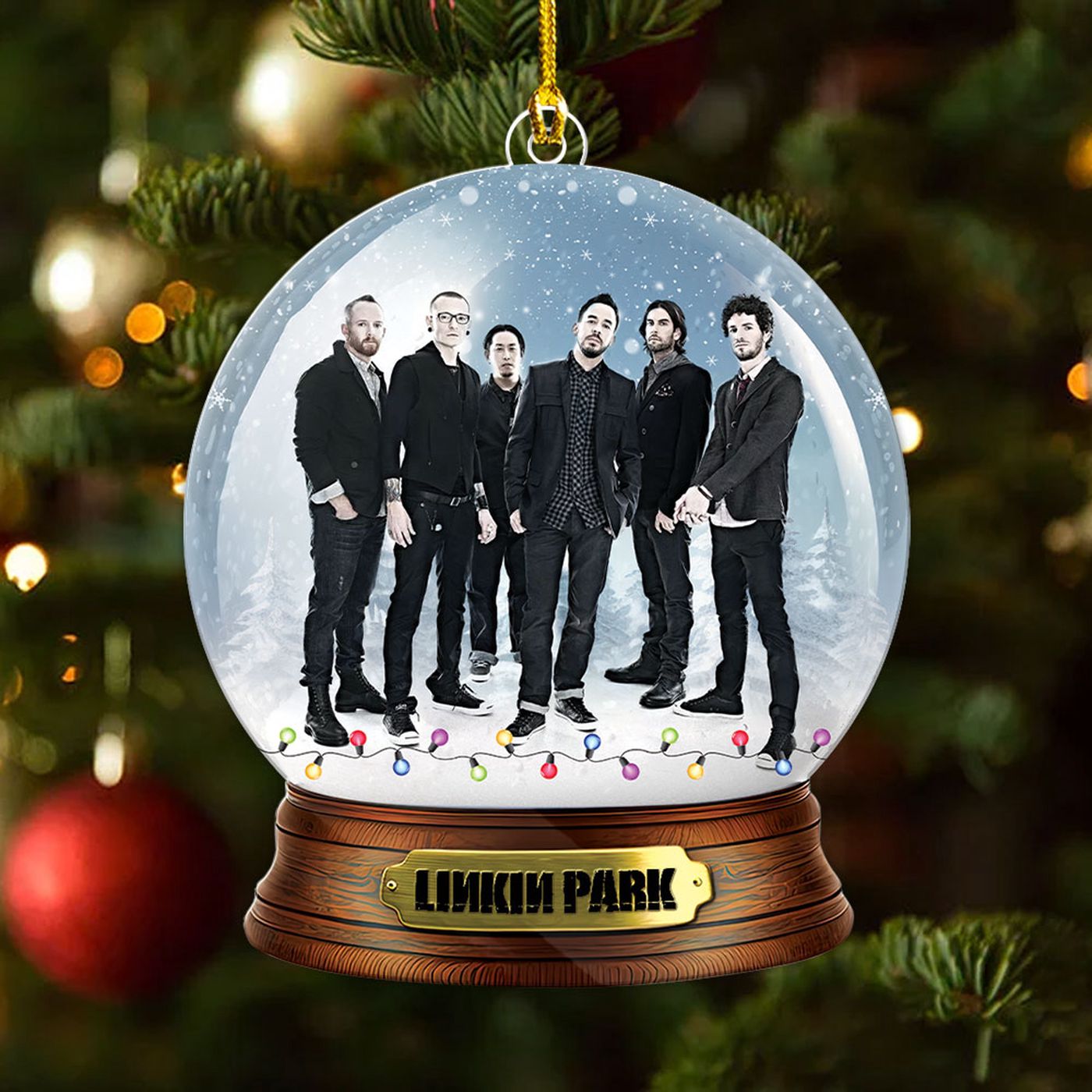 Linkin Park Custom Shape Clear 1-sided Acrylic Ornament Gift