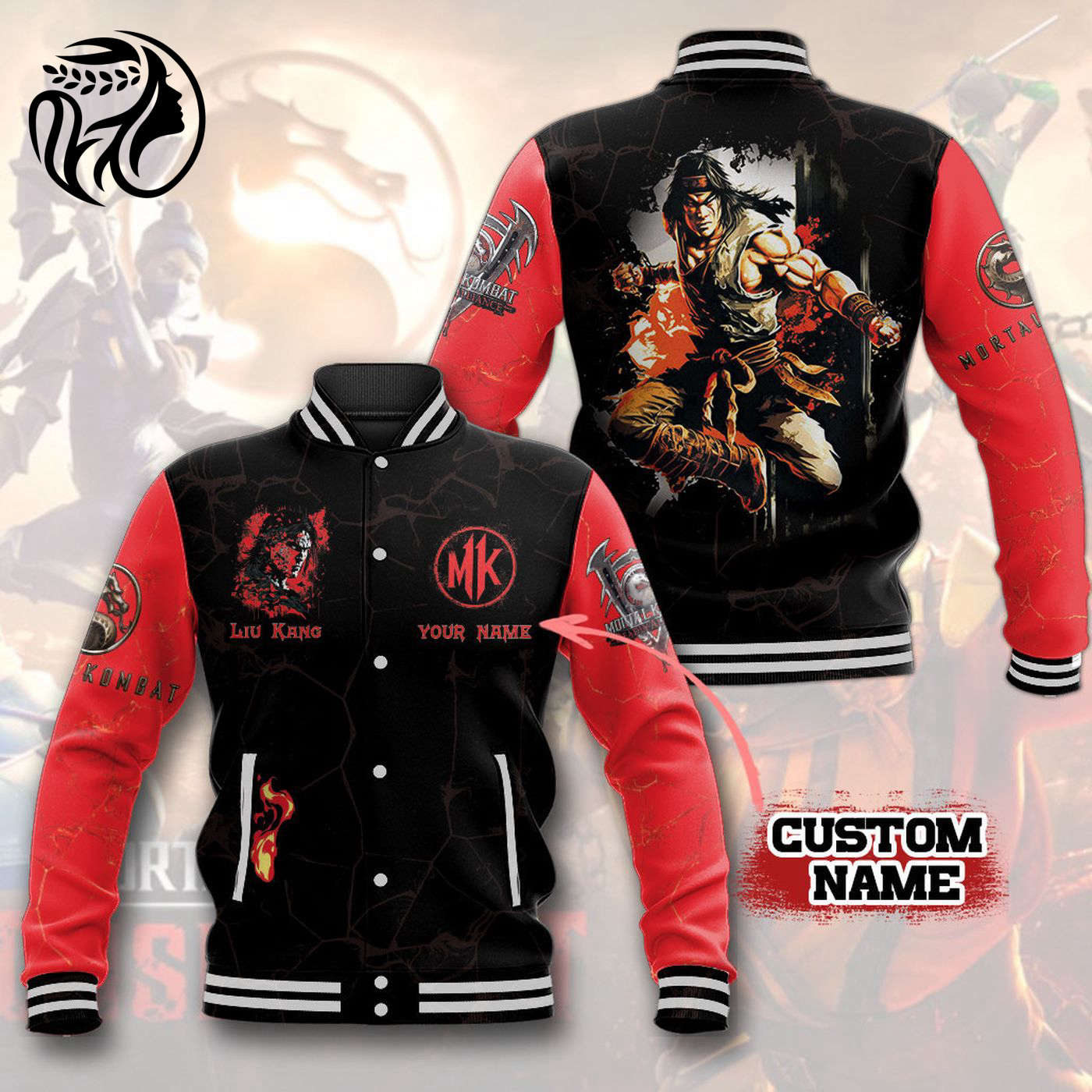 Liu Kang New Premium Baseball Jacket Gift For Fan