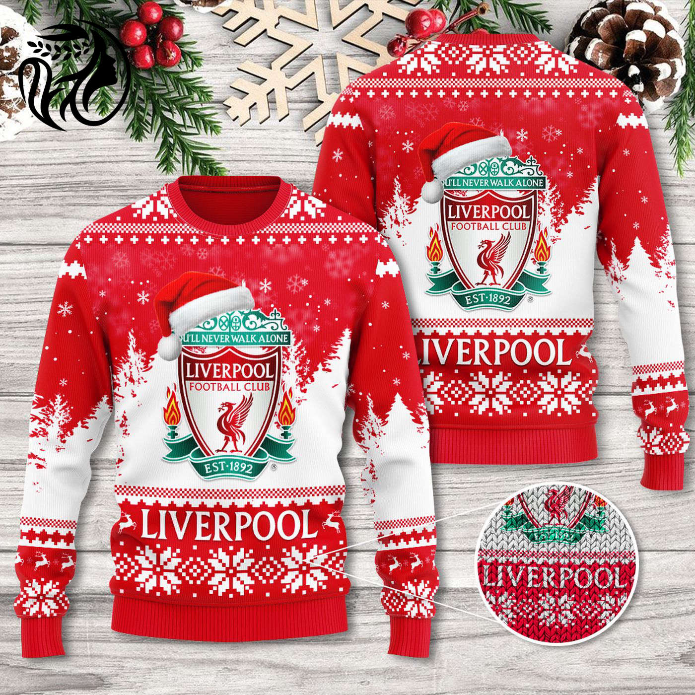 Liverpool 3D Ugly Sweater Gift – Gift for Men Women Christmas Day – Gift for Men Women Christmas Day