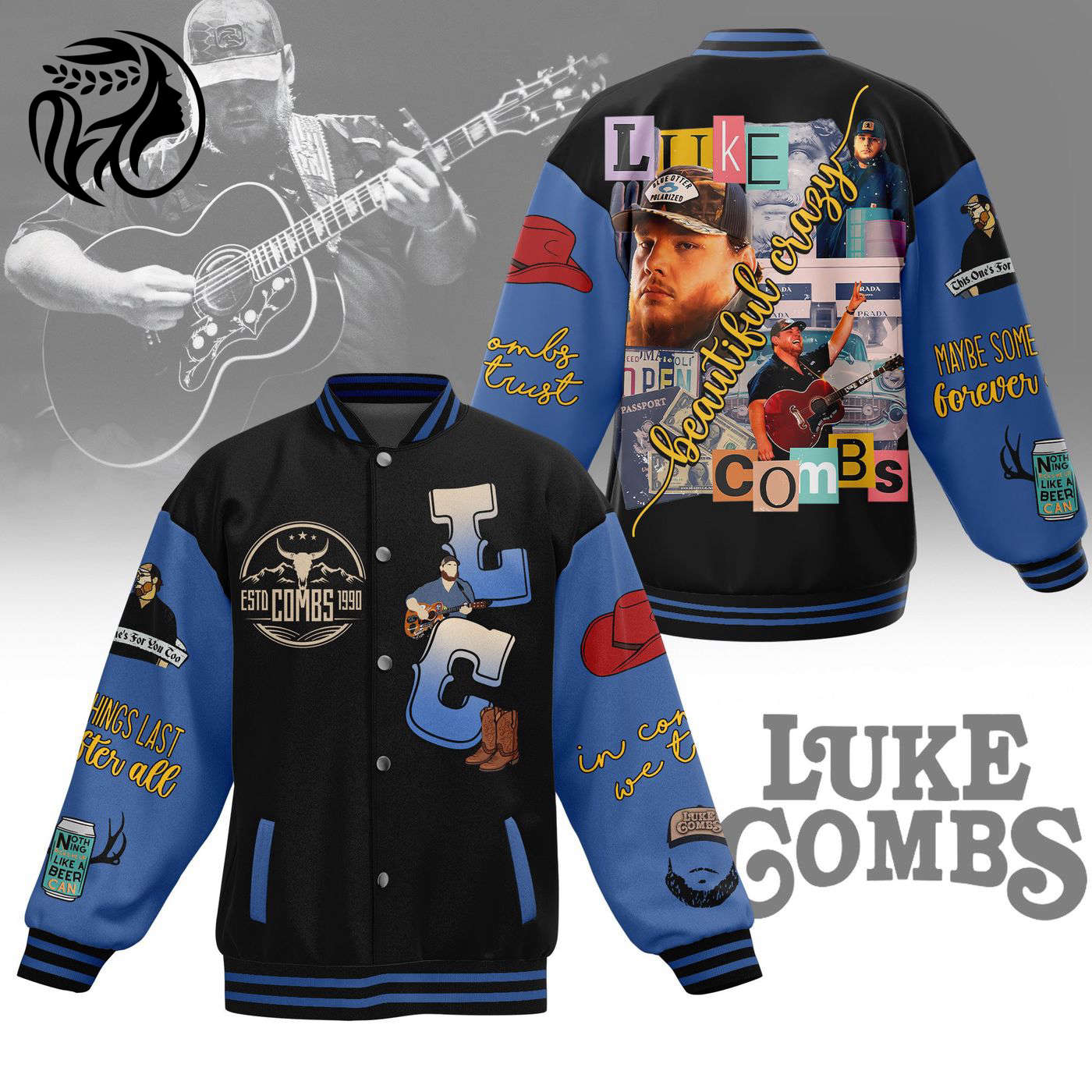 Luke Combs New Premium Baseball Jacket Gift For Fan