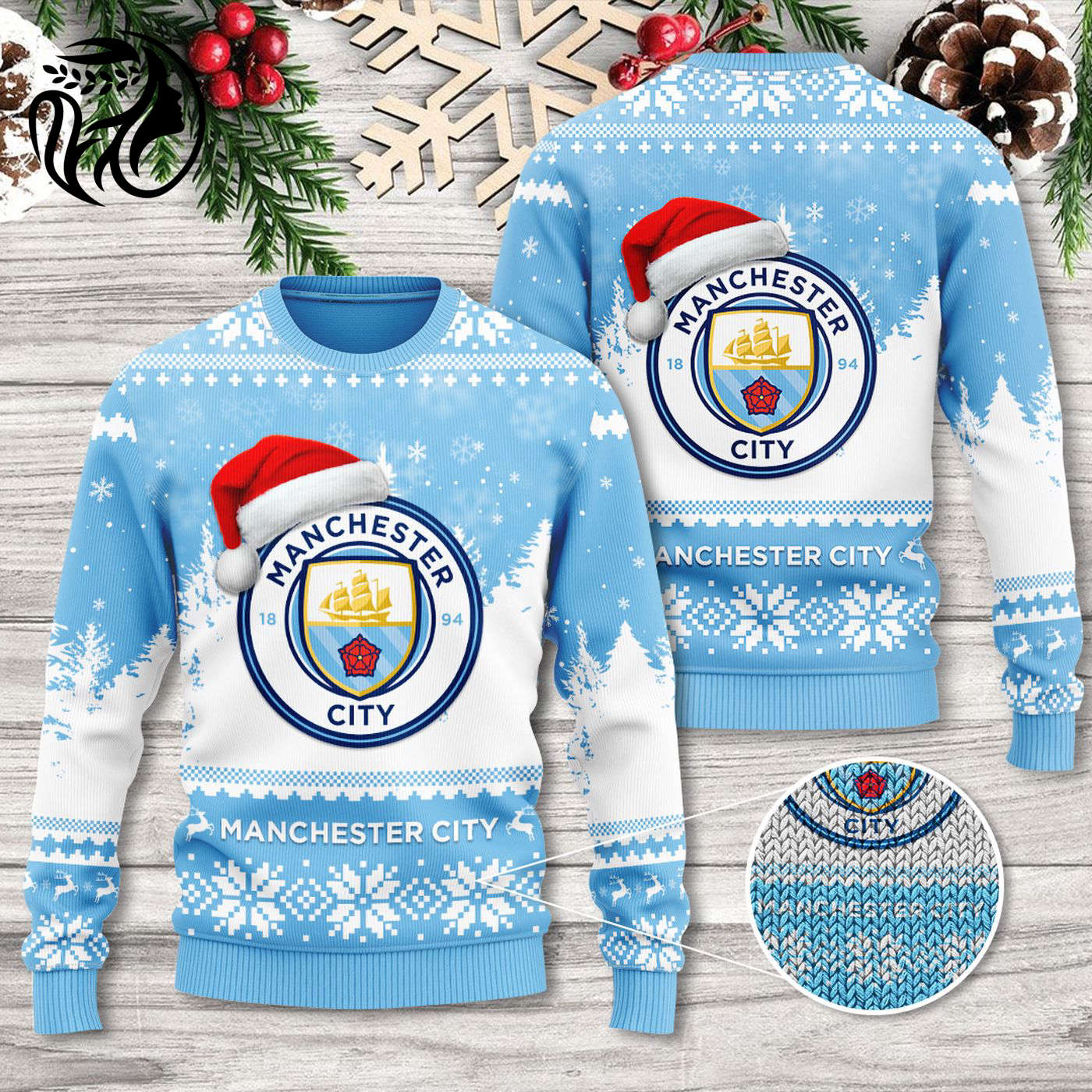 Manchester City 3D Ugly Sweater Gift – Gift for Men Women Christmas Day – Gift for Men Women Christmas Day